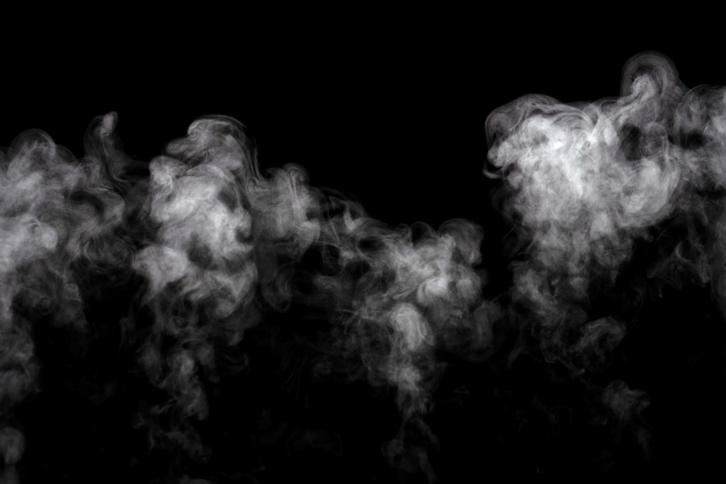 Abstract powder or smoke effect isolated on black background,Out of focus photo