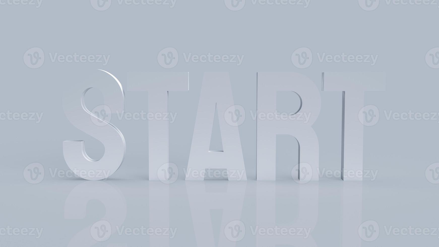 white start text for business concept  3d rendering photo