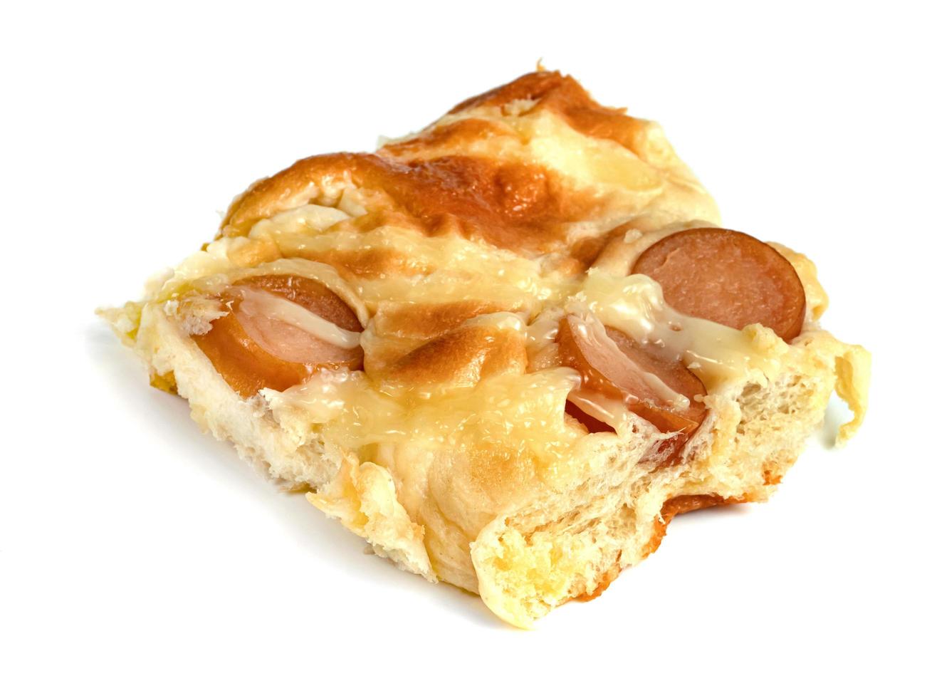 sausage buns isolated on white background photo