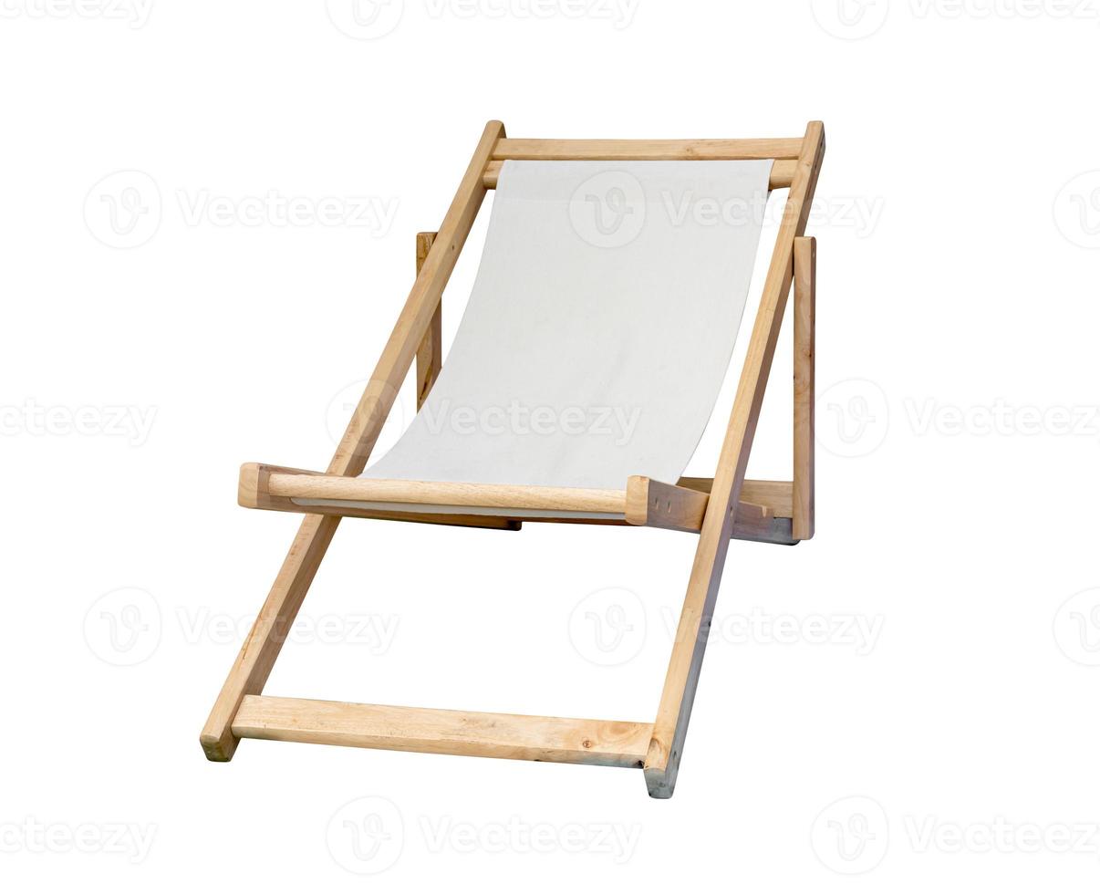 beach chair isolated on white background ,include clipping path photo