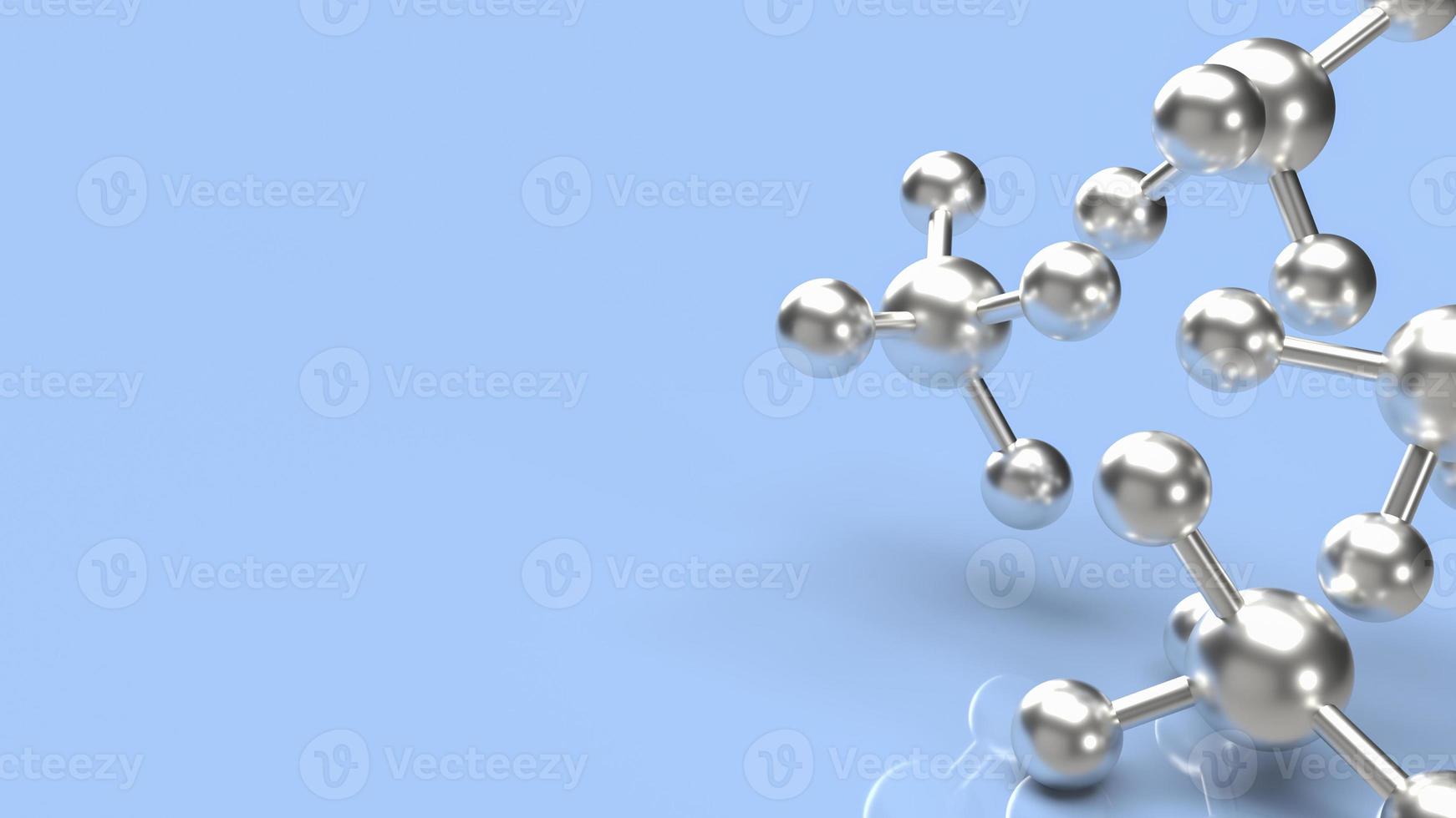 The molecule  image for sci and medical content 3d rendering photo