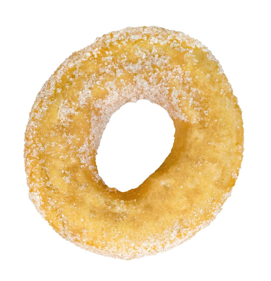 sugar ring donut isolated on white background photo