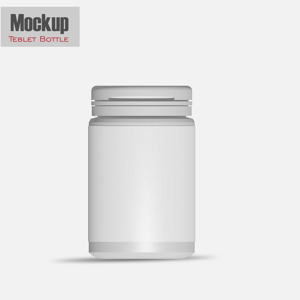 Empty Clear Glass Pills Bottle Mockup - Free Download Images High