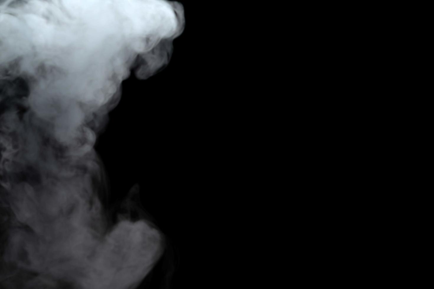 Abstract powder or smoke effect isolated on black background,Out of focus photo