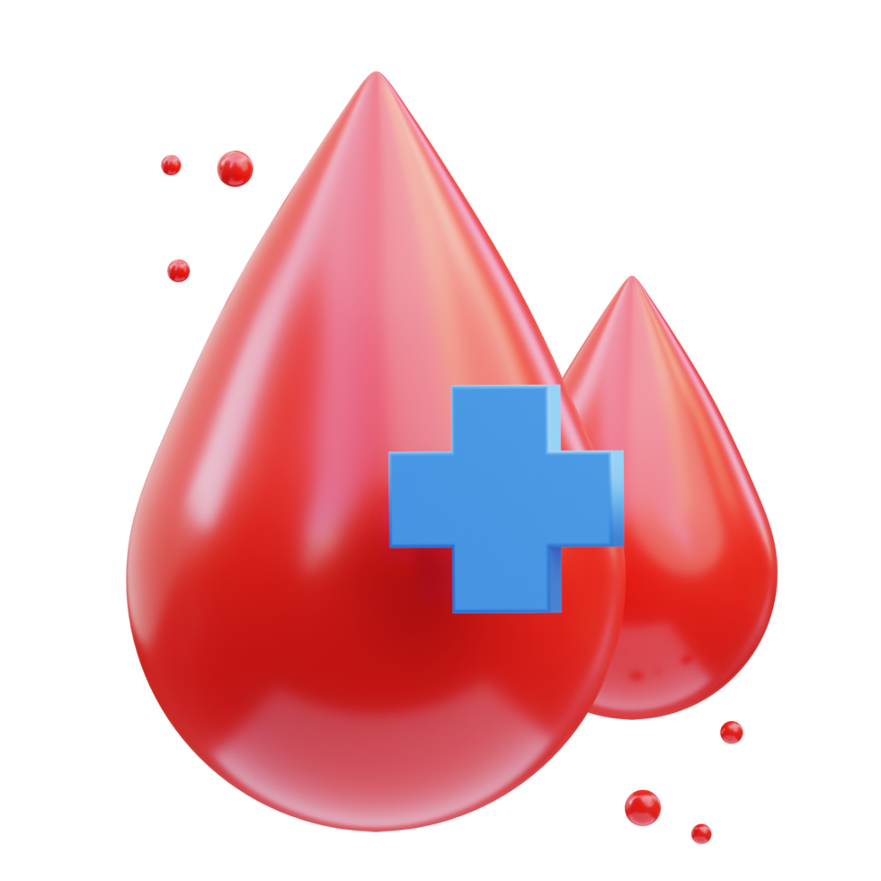 Medical Icon, blood 3d illustration png