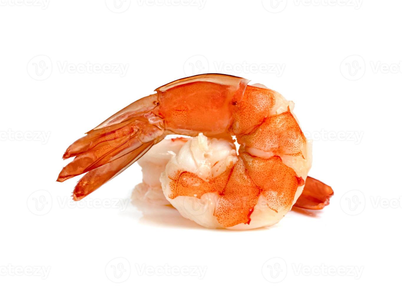 shrimp isolated on white background photo