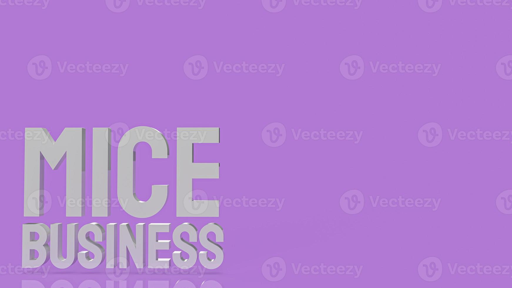 The word MICE is the event management business 3d rendering photo