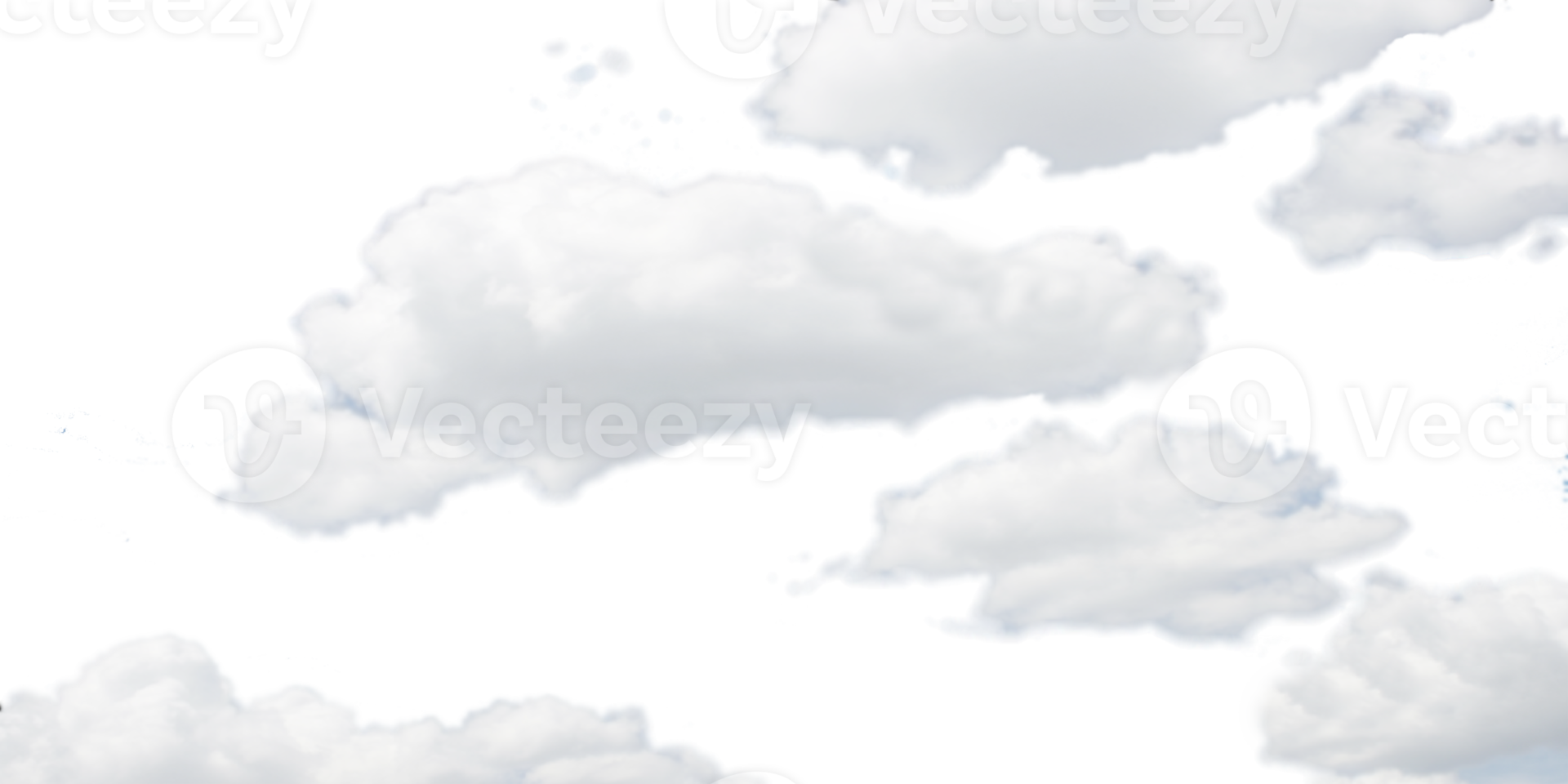 nubes en el cielo en el archivo png de fondo transparente