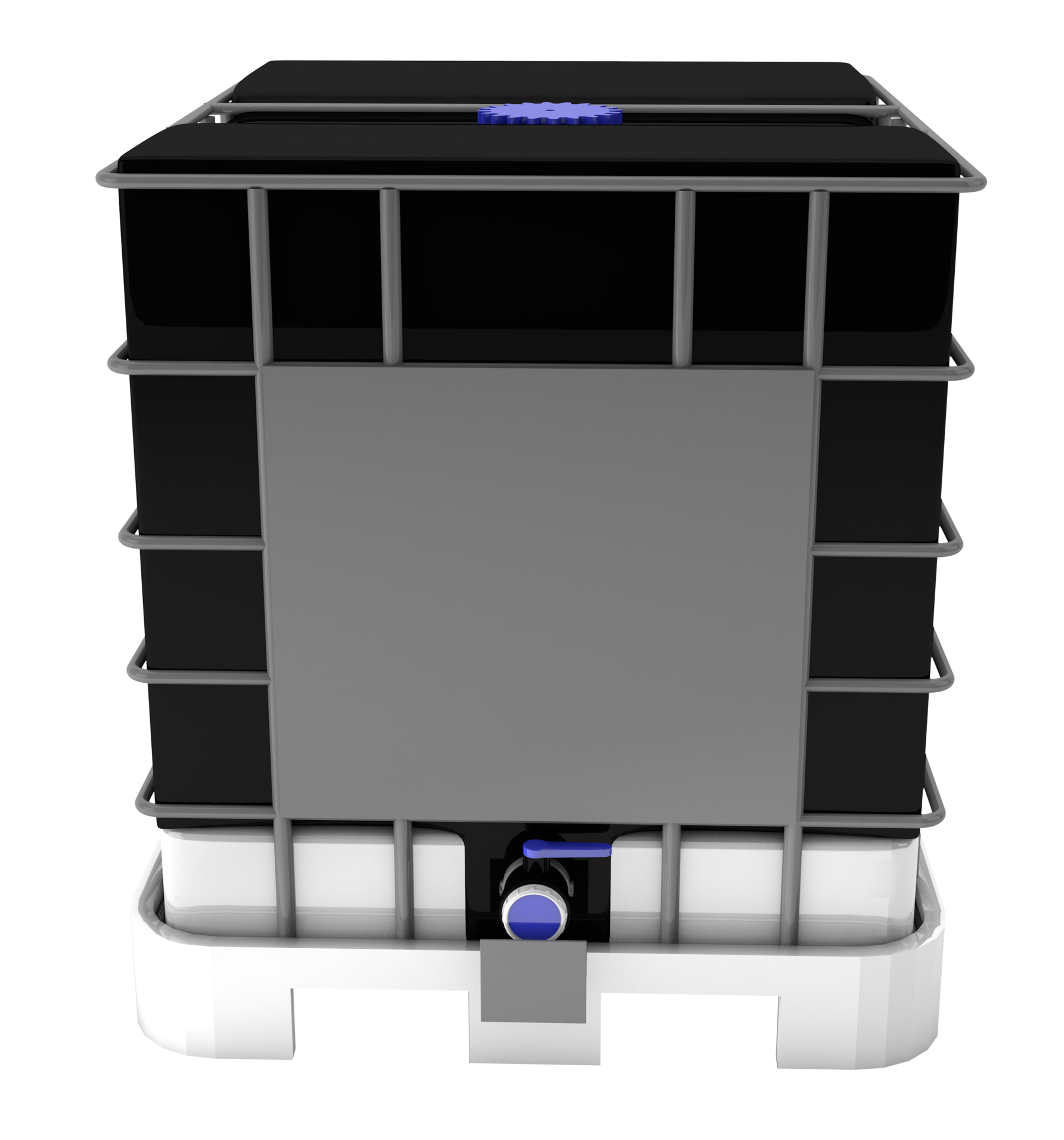 Intermediate bulk container closeup, 3D render 10125481 PNG