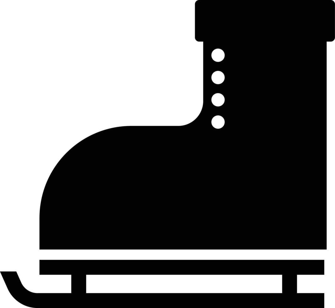 Snow Skate Shoes Vector Icon