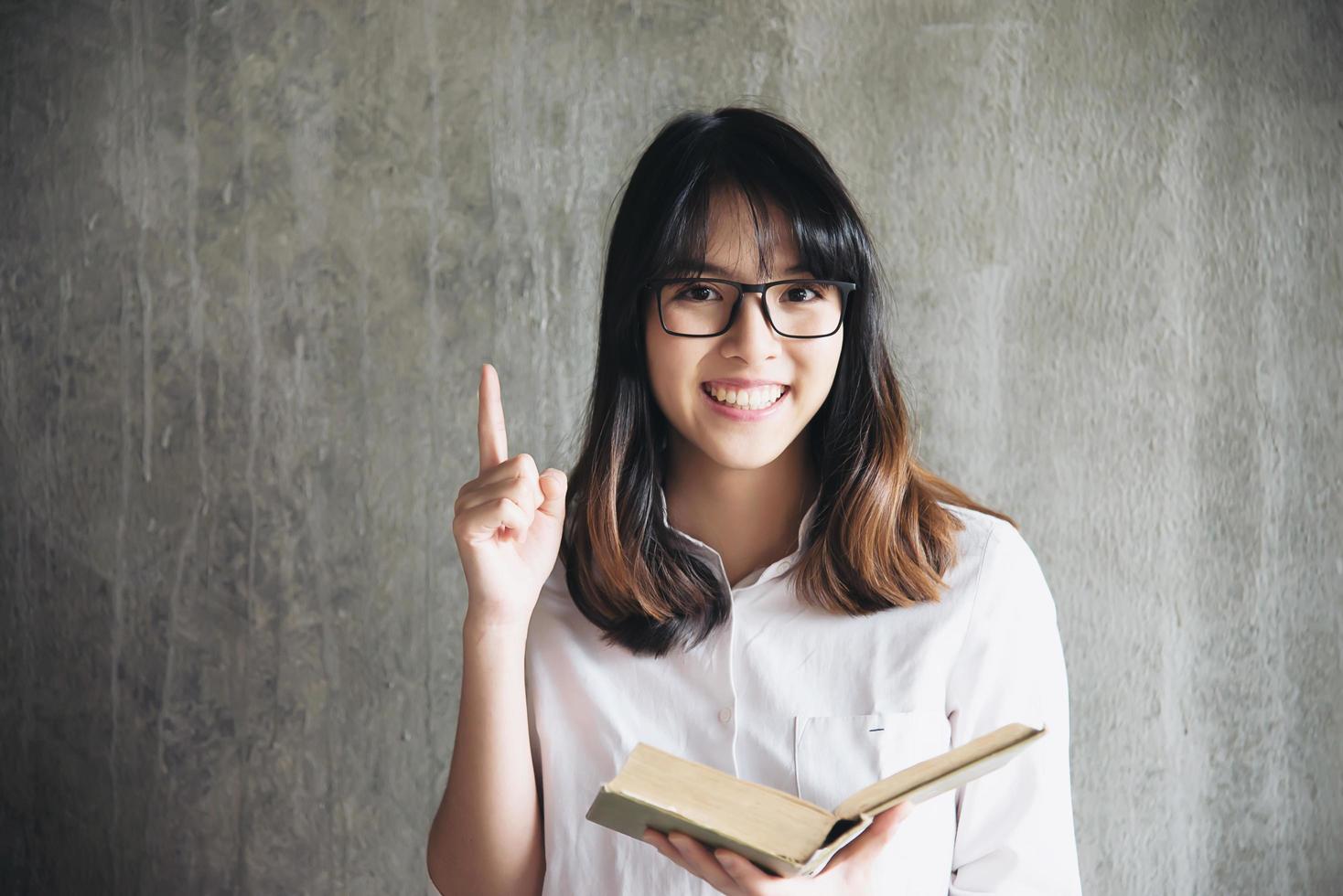 Lovely Asian young lady portriat - happy woman lifestyle concept photo