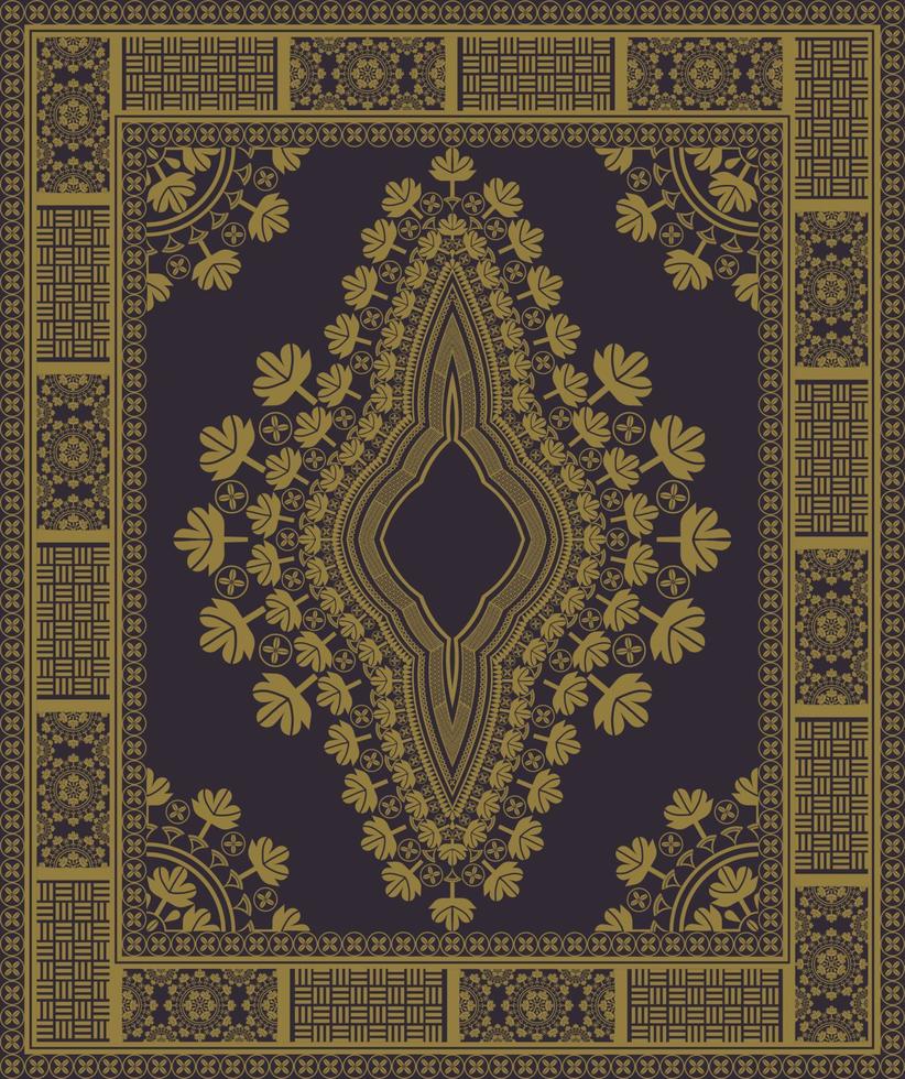 Ethnic west African dashiki traditional gold color pattern background. Tribal art shirts fashion. Neck embroidery ornaments. vector