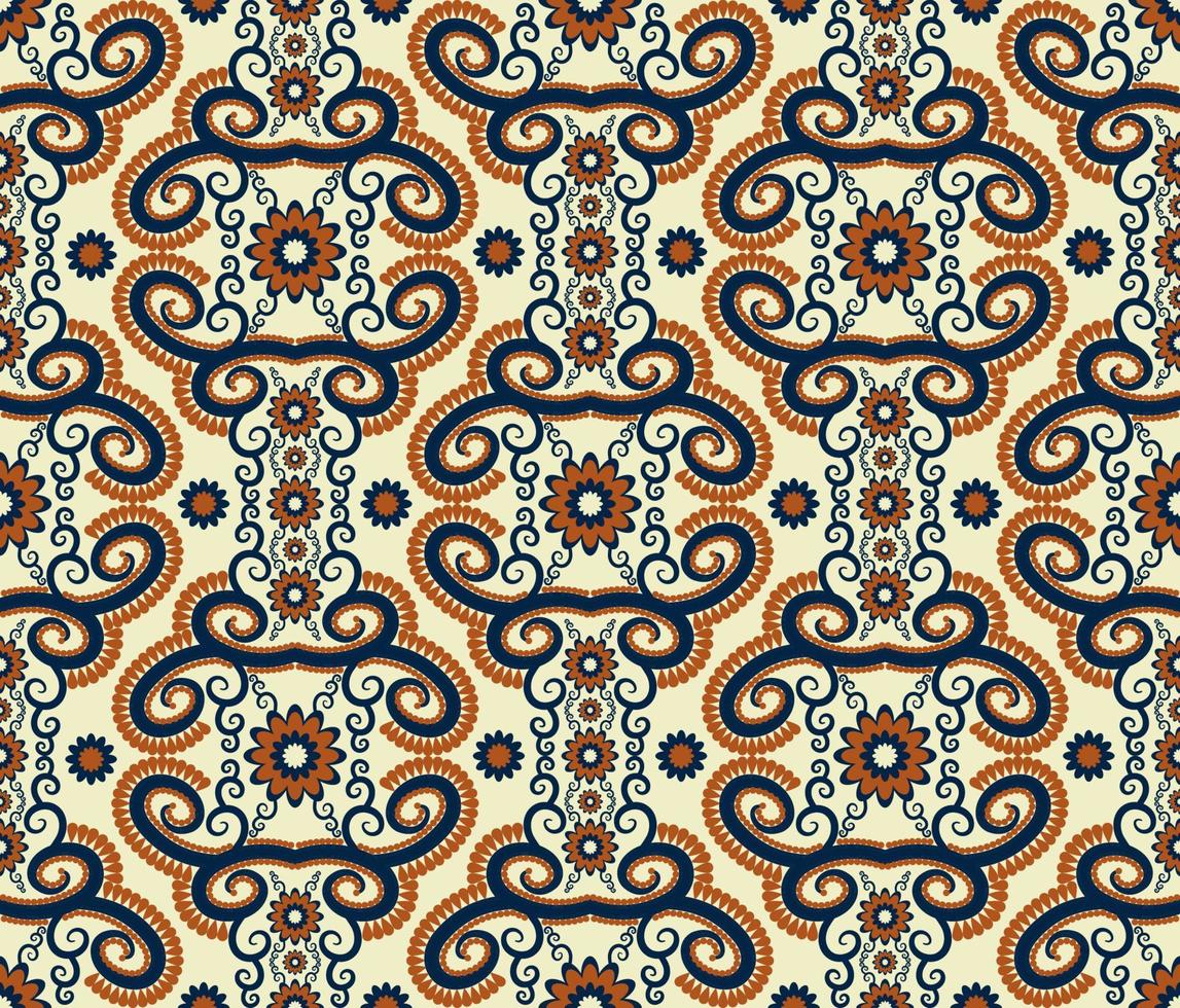 forma floral abstracta color marrón vintage sin fisuras de fondo. uso para telas, textiles, elementos de decoración de interiores, tapicería, envoltura. vector