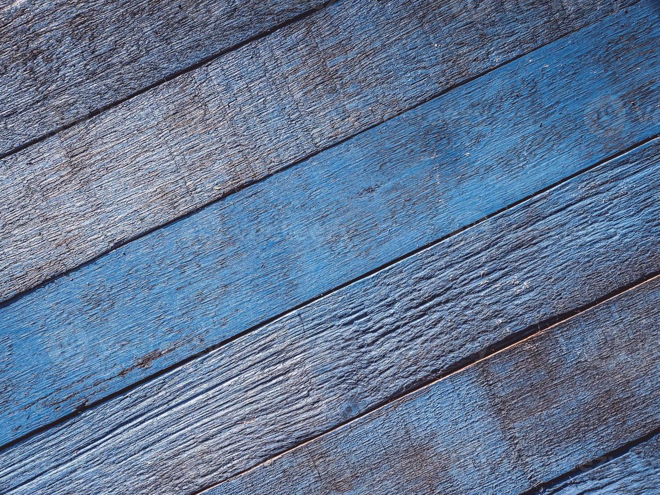 Old blue wood texture background. photo
