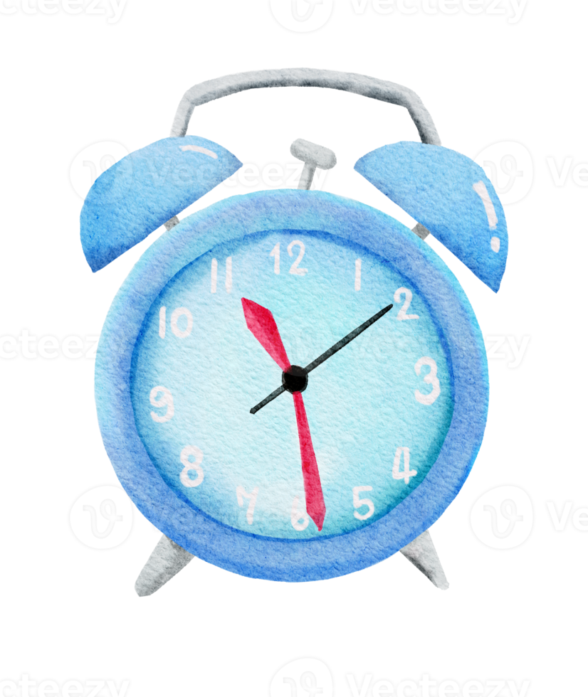 horloge de table aquarelle png