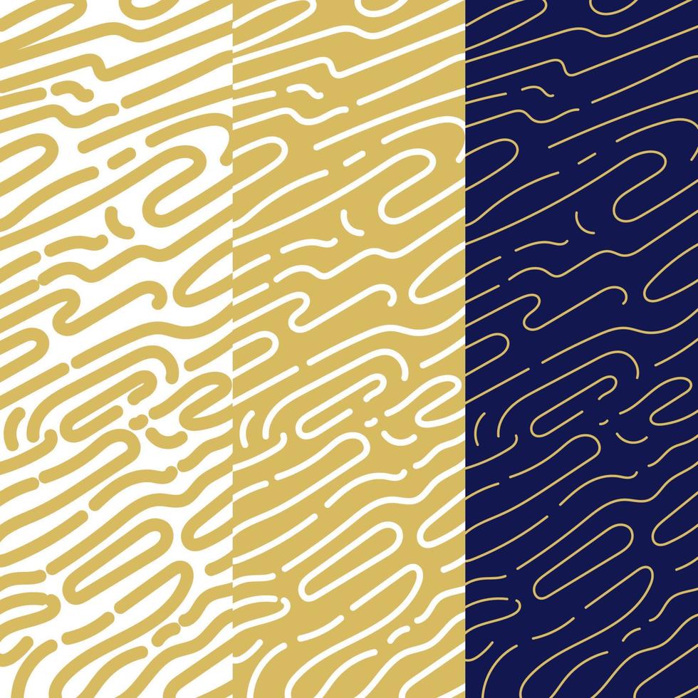 Rounded lines pattern collection vector