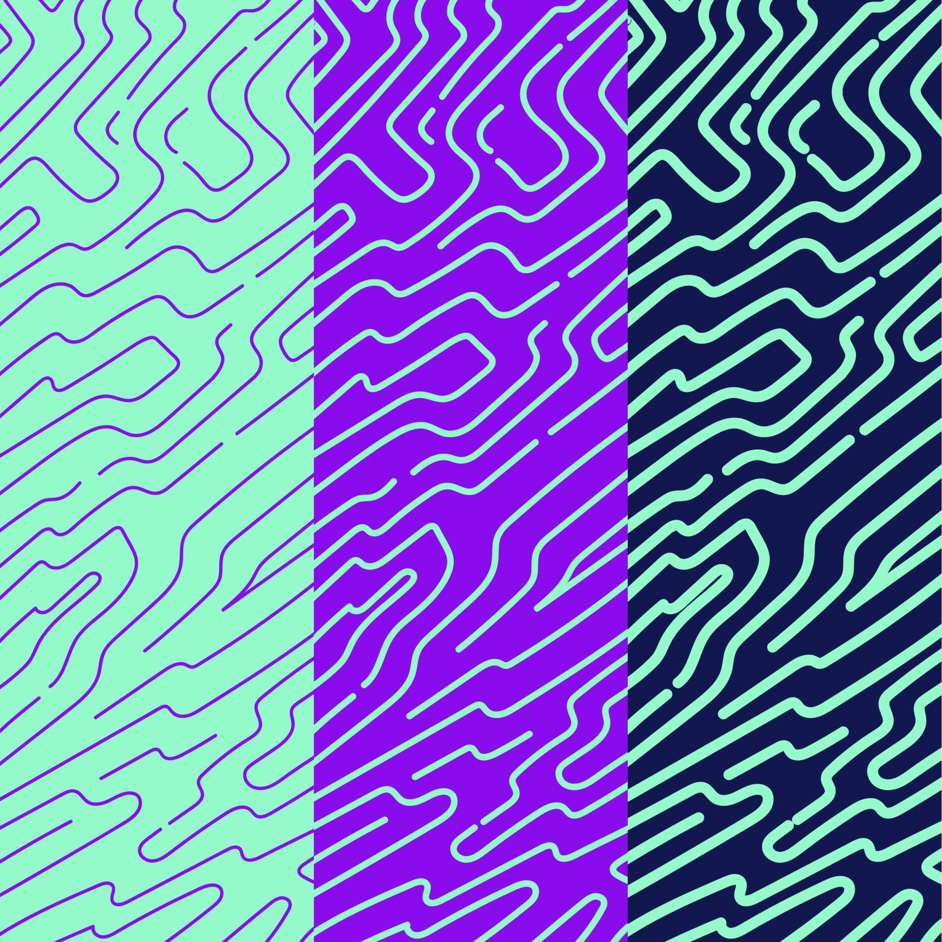 Small Rounded Colored Line Rounded lines pattern collection 10127072 Vector Art at Vecteezy