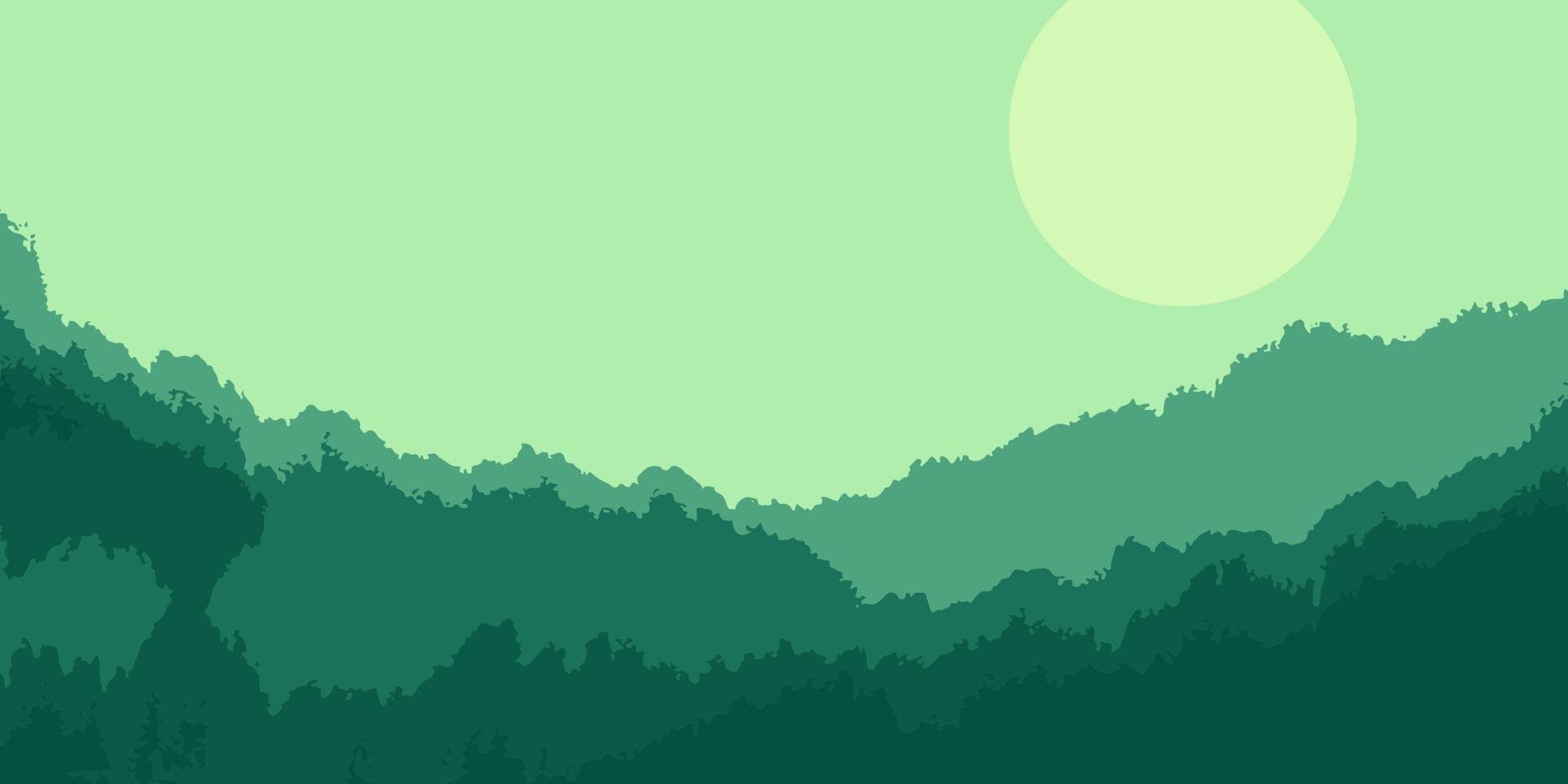 Forest trees background vector