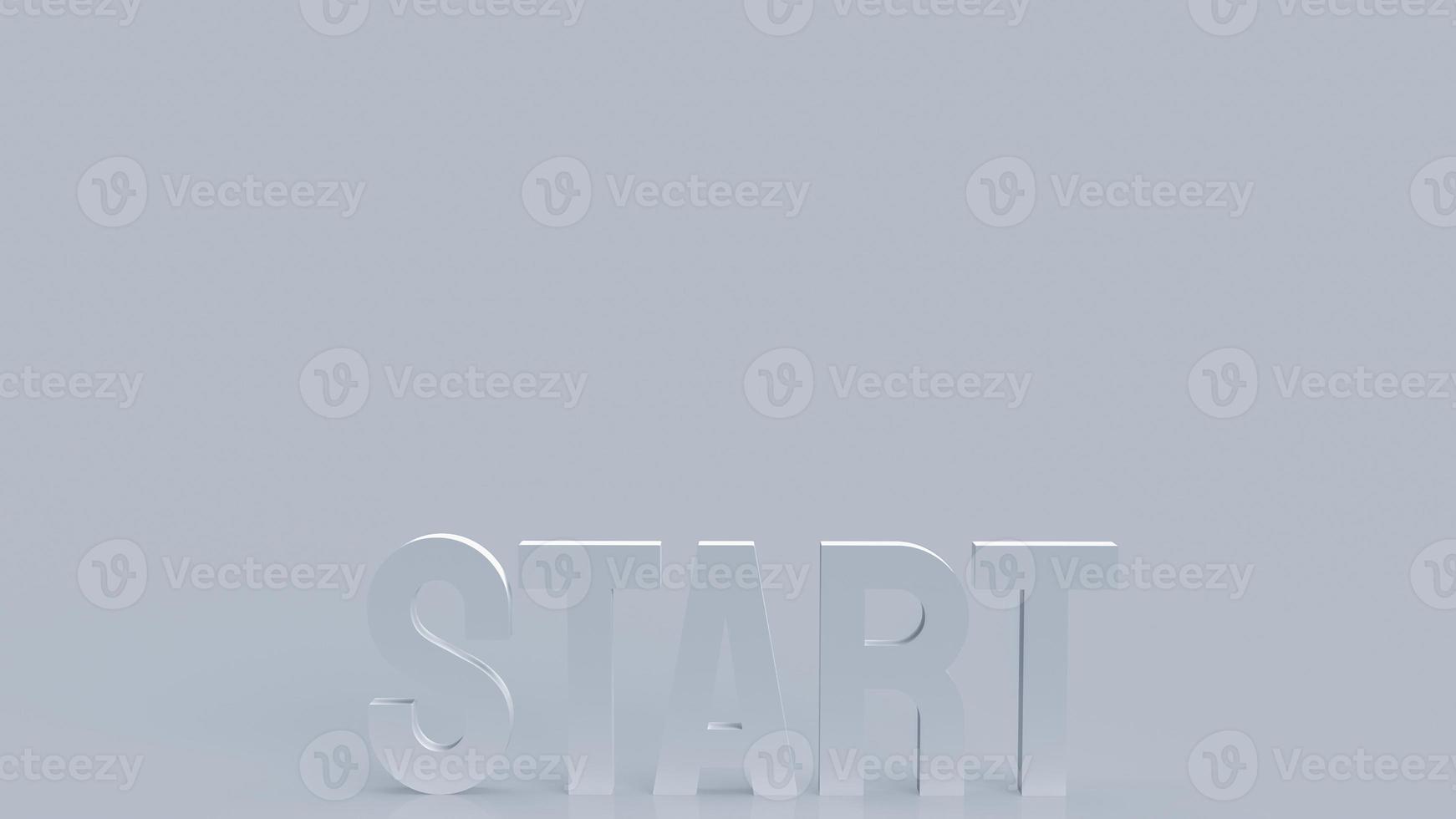 white start text for business concept  3d rendering photo