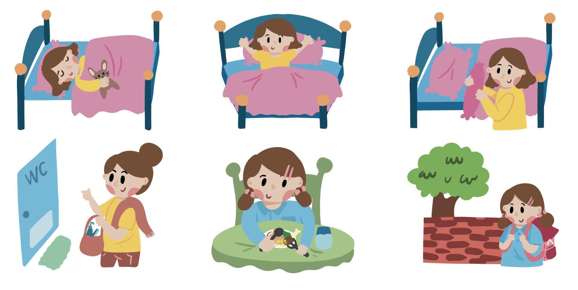 kids activity vector illustration