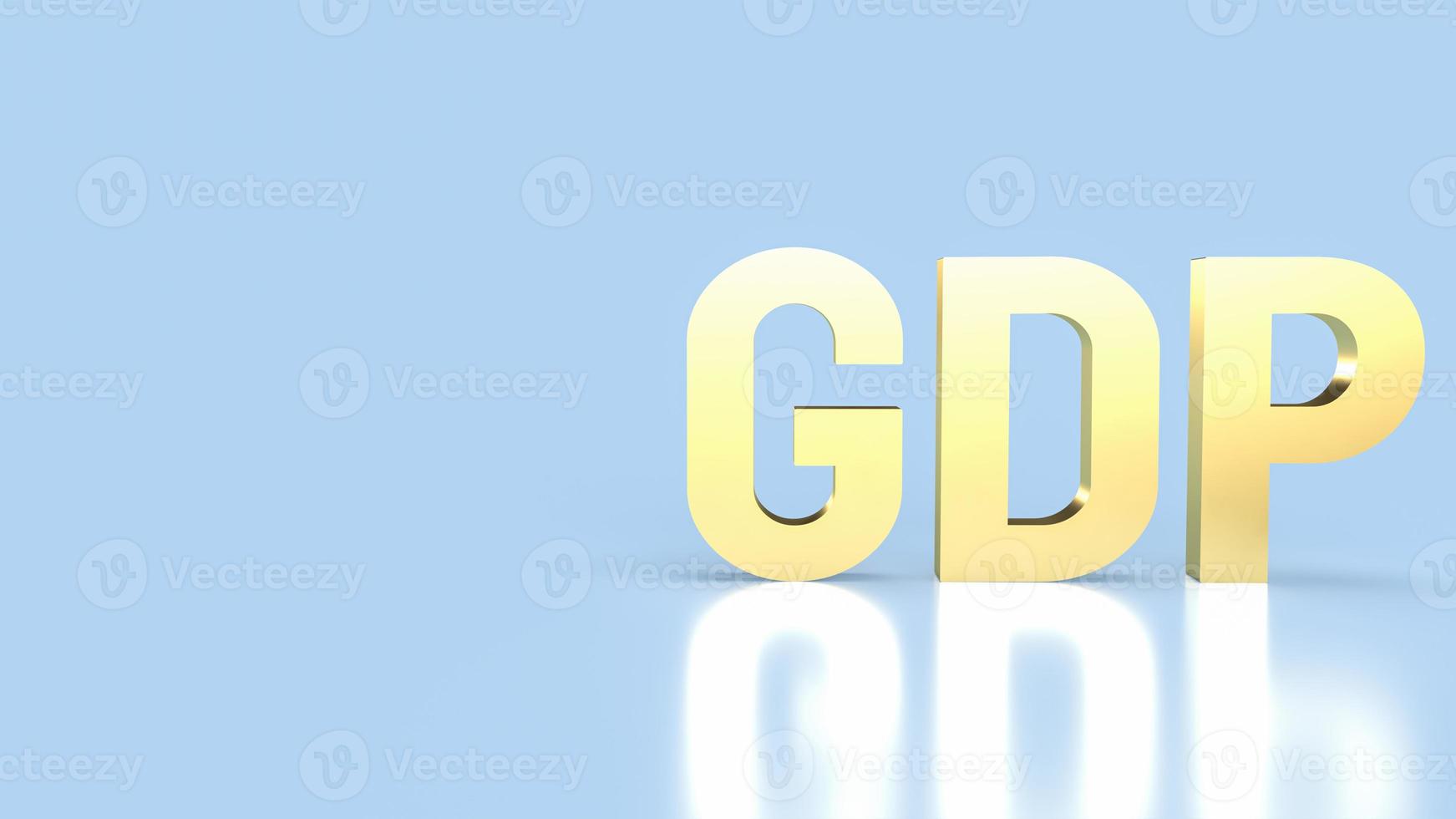gold gdp for business concept 3d rendering photo