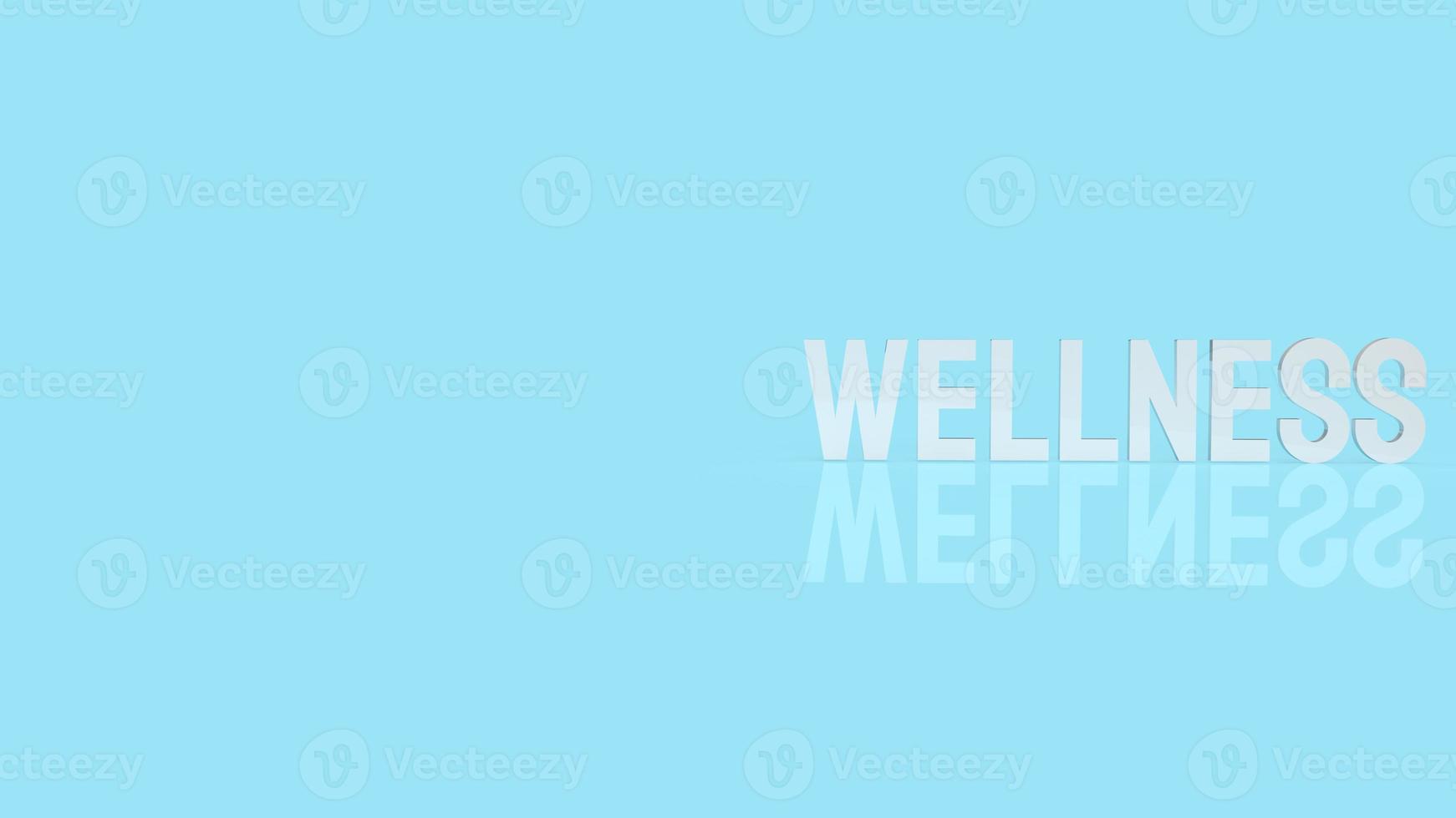 The wellness word for health concept 3d rendering photo