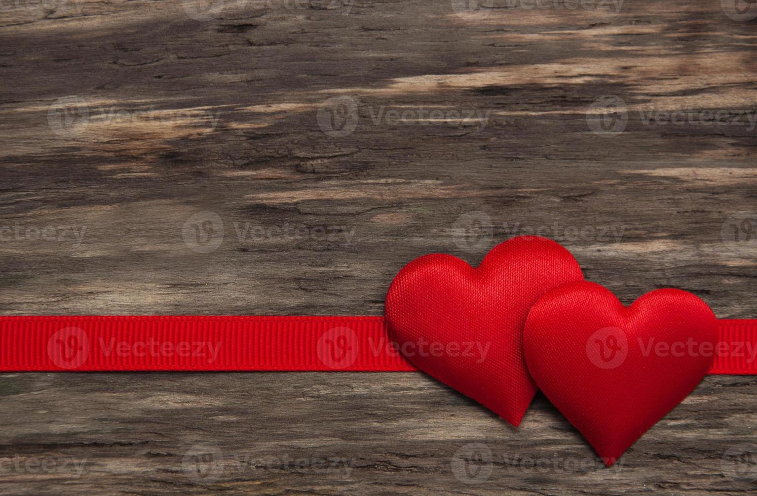 Hearts and ribbon photo