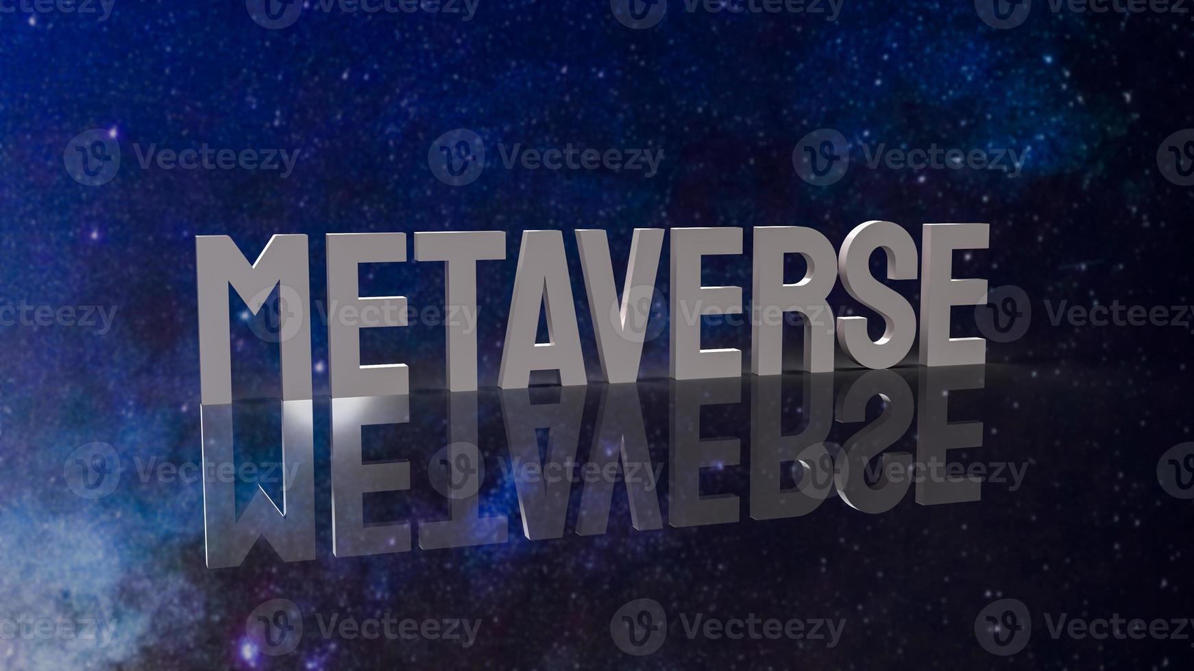 The metaverse  on space for technology or business concept 3d rendering photo