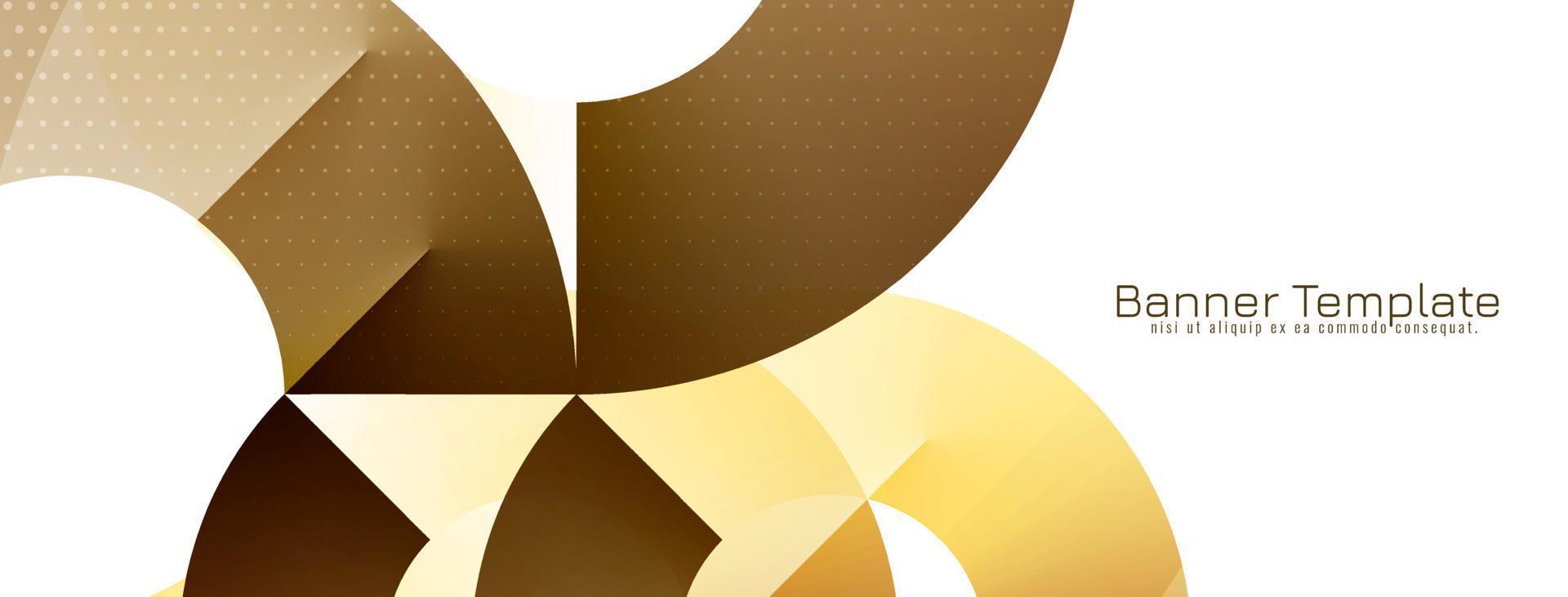 Elegant modern geometric design business banner vector