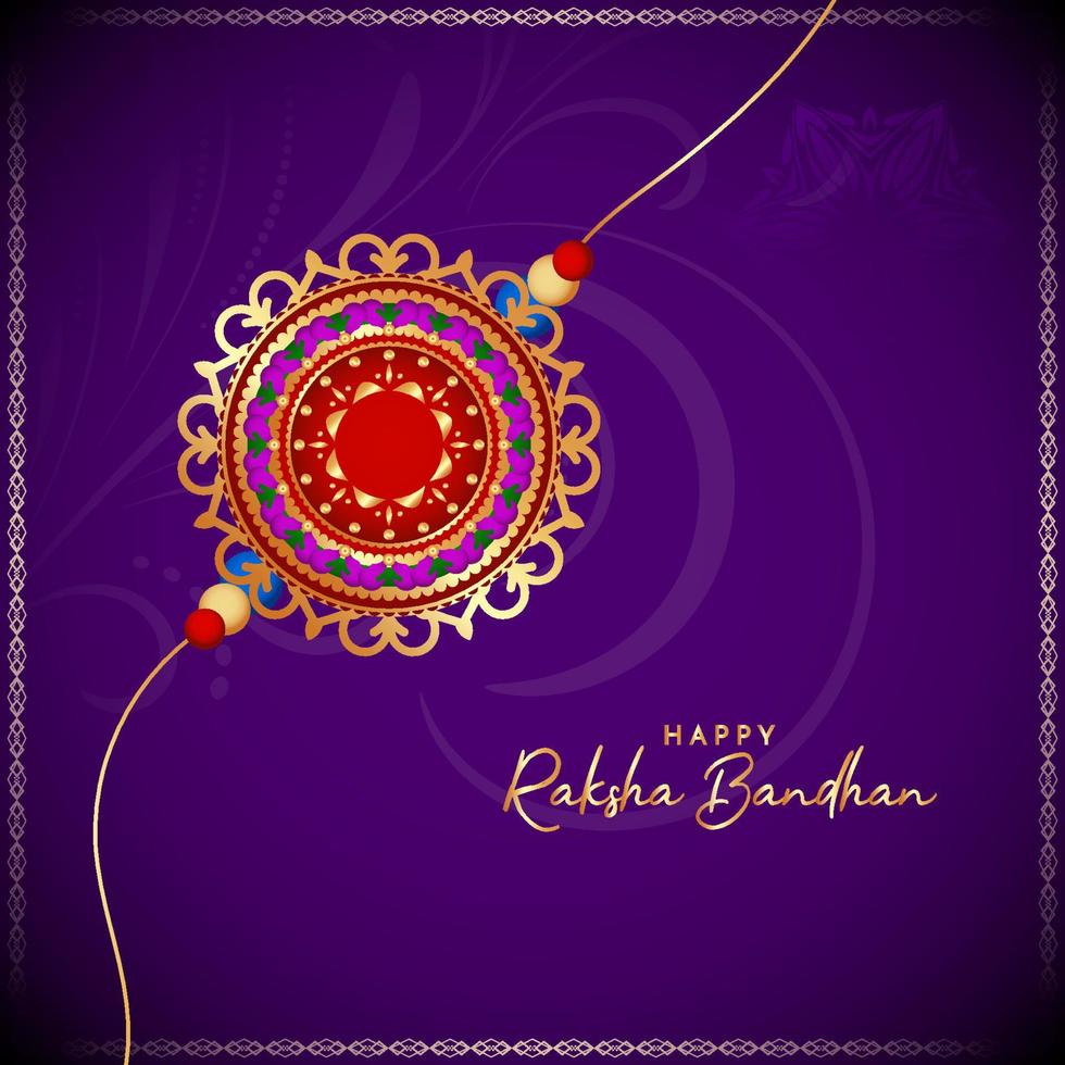 Happy Raksha Bandhan religious festival beautiful background vector