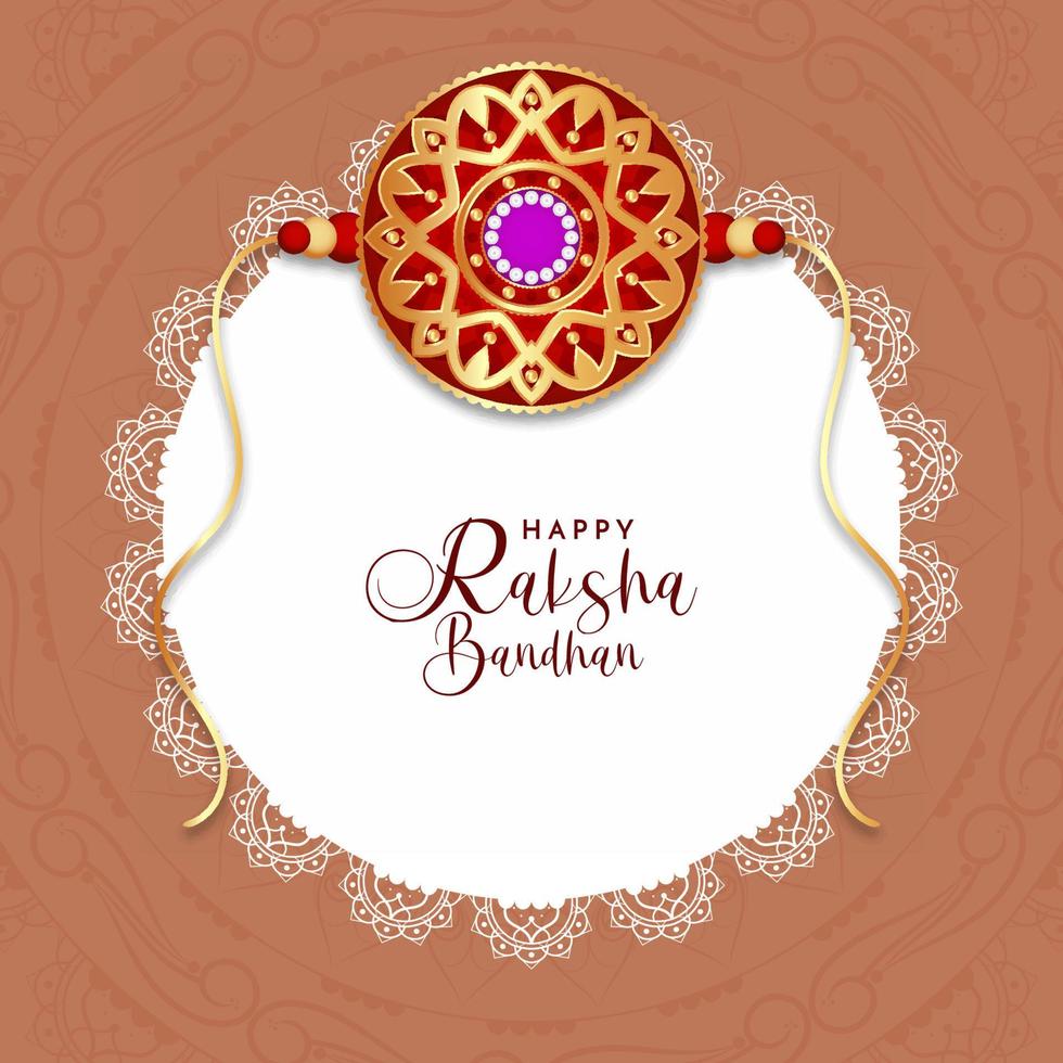 Happy Raksha Bandhan religious festival beautiful background vector