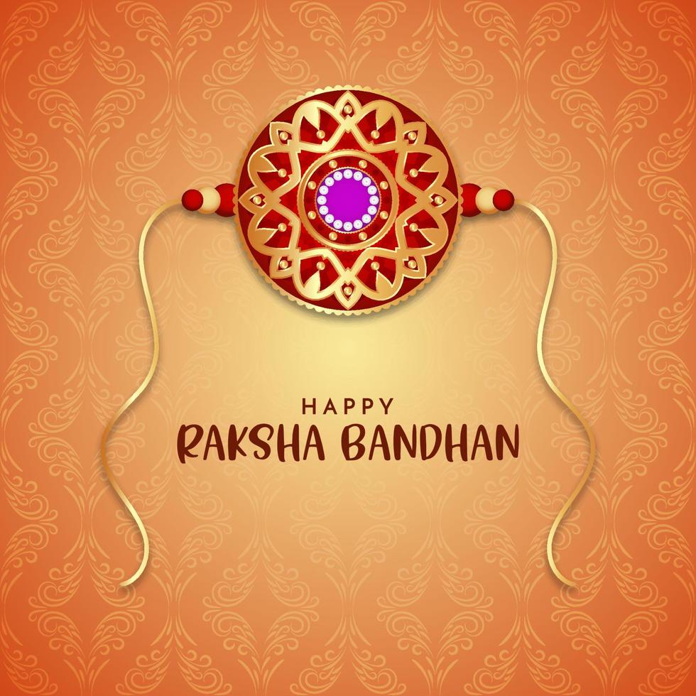 feliz raksha bandhan festival indio fondo cultural decorativo vector