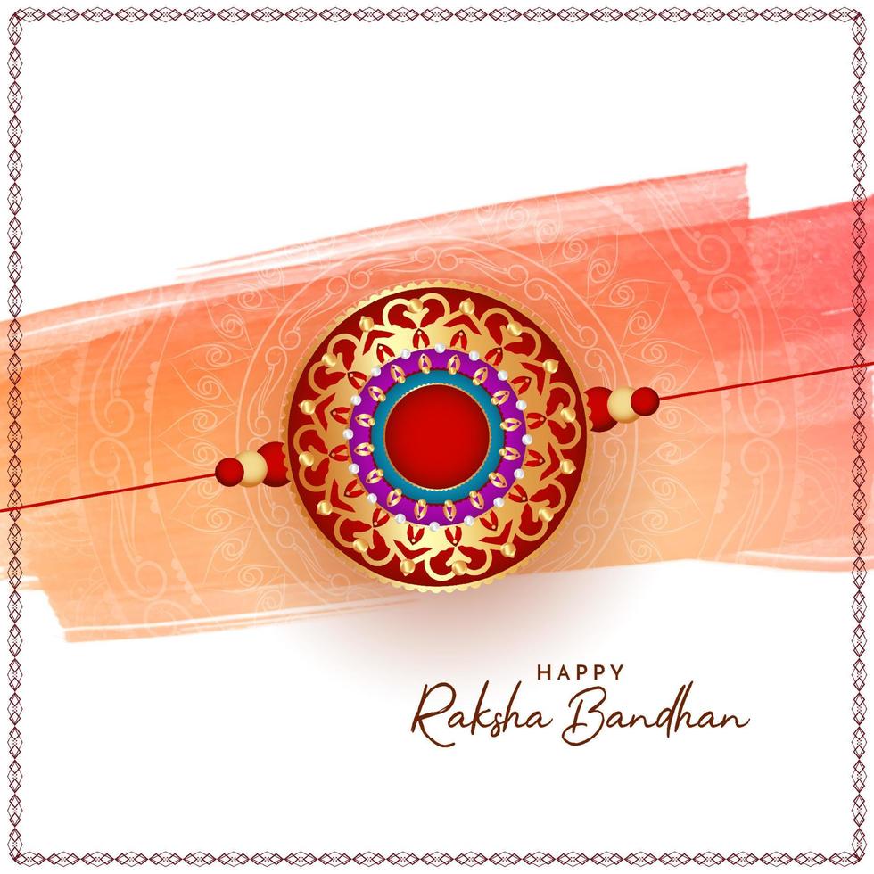 Happy Raksha Bandhan festival greeting elegant background vector