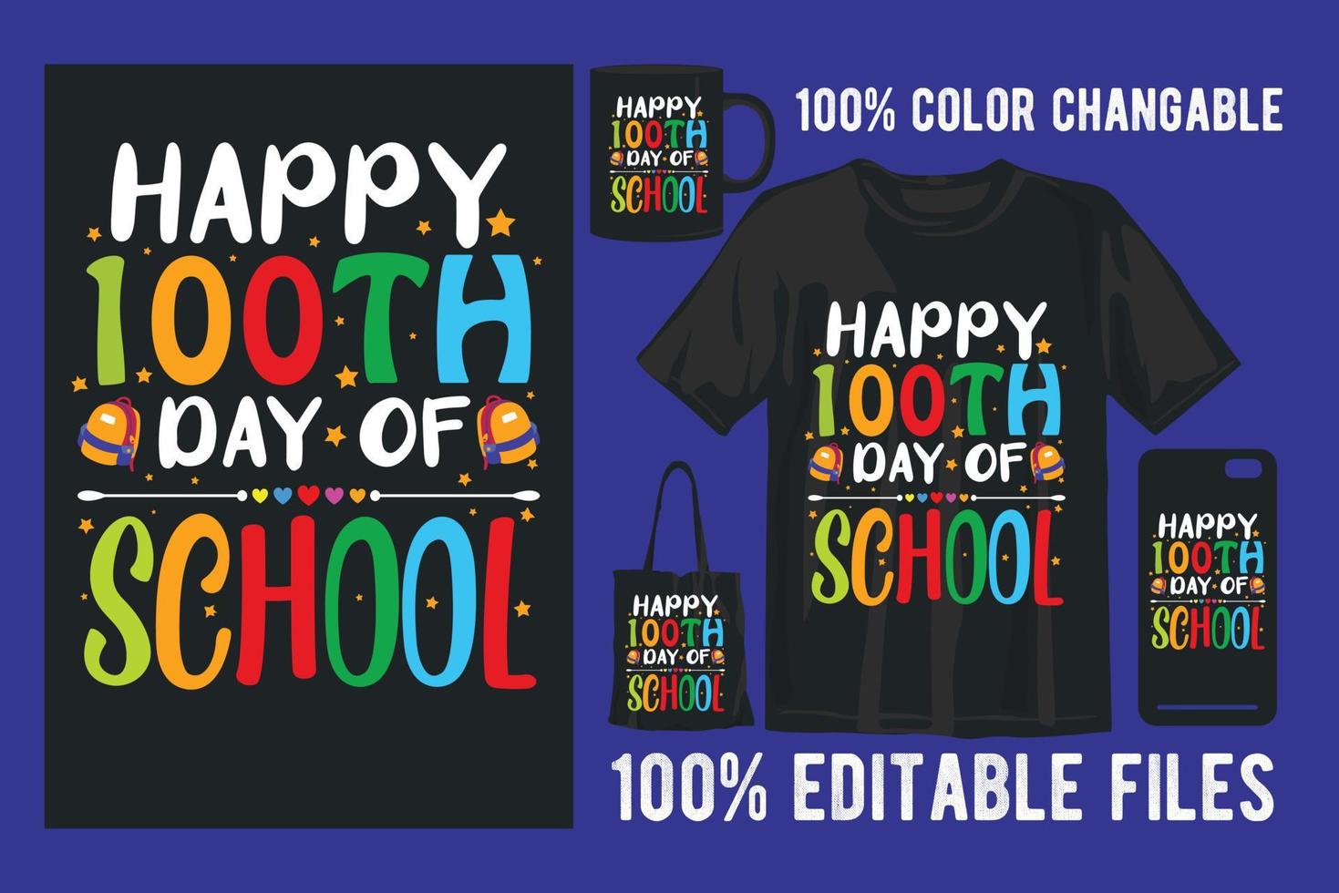 Back to school colorful t shirt design vector