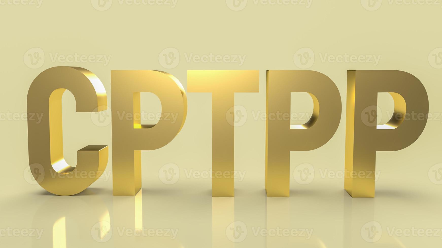 The cptpp or Comprehensive and Progressive Agreement for Trans Pacific Partnership 3d rendering for background photo