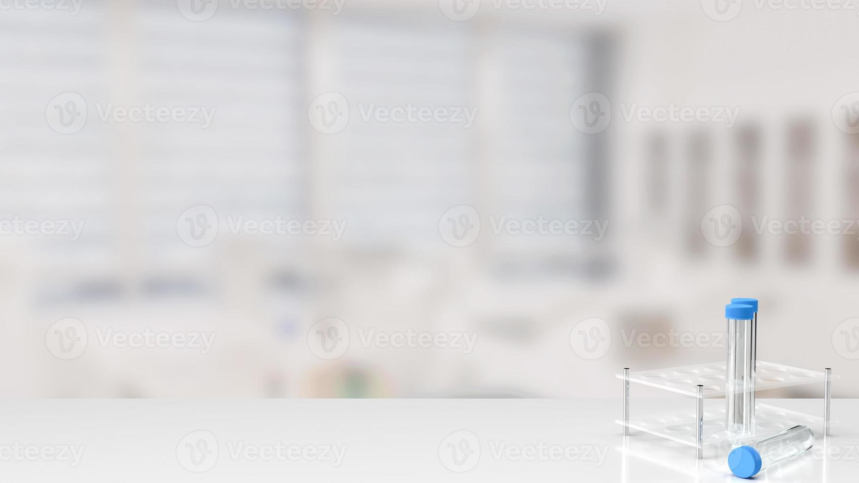 The  science laboratory research for development or sci and medical concept 3d rendering photo