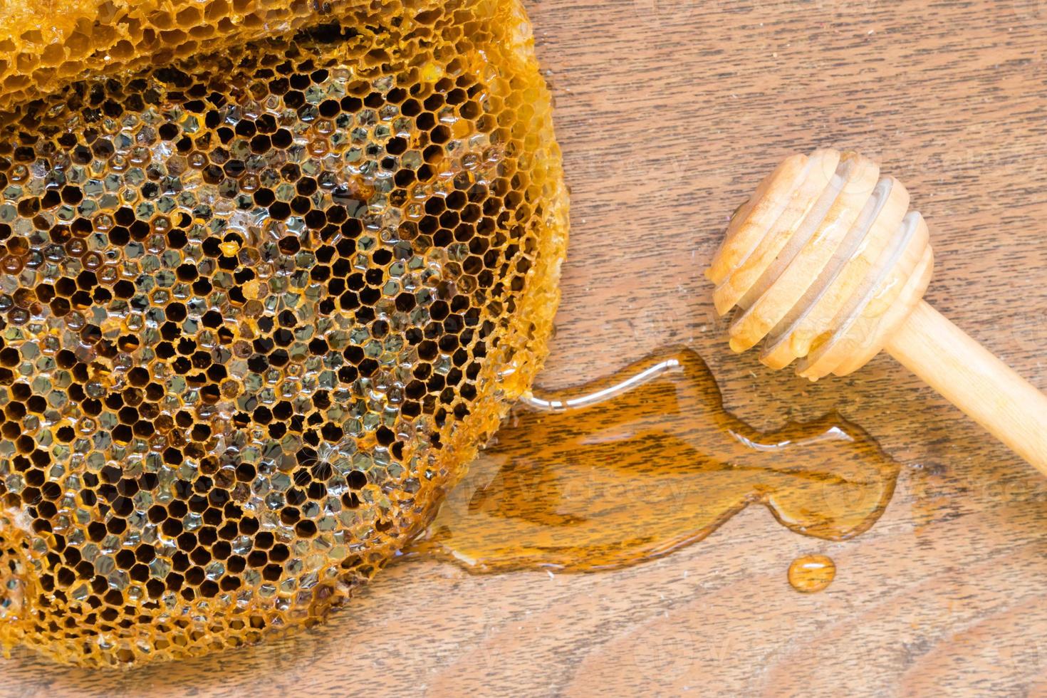 honeycomb with honey. photo