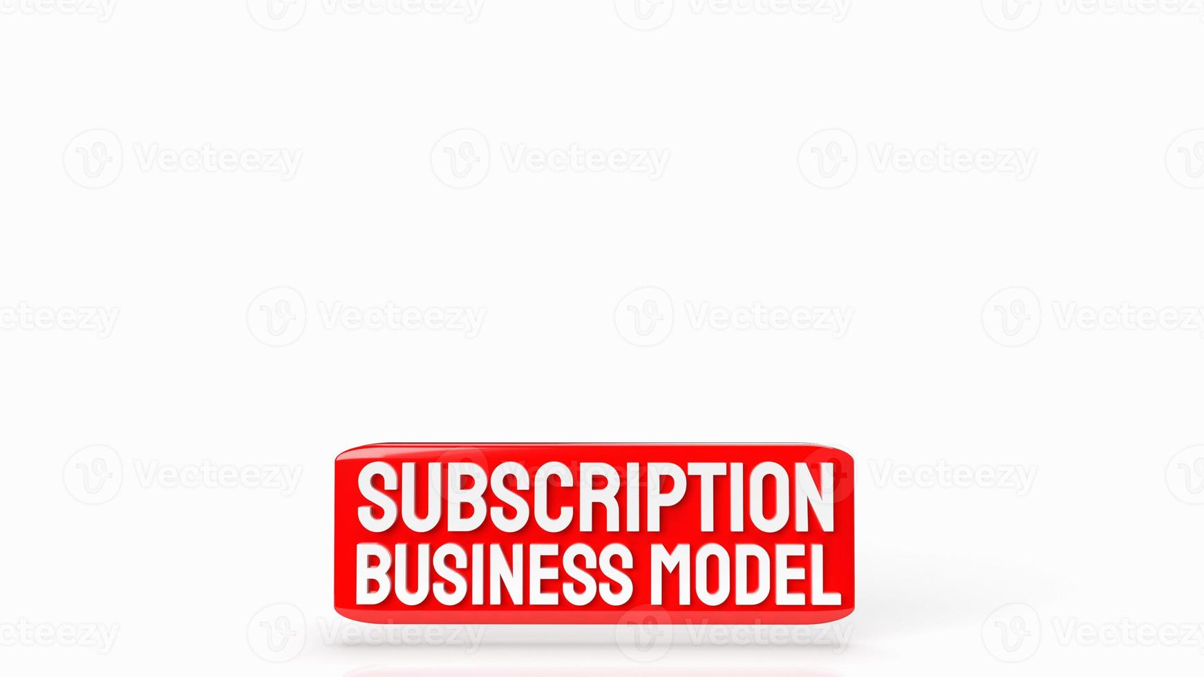 The  subscription business model word for business concept 3d rendering photo