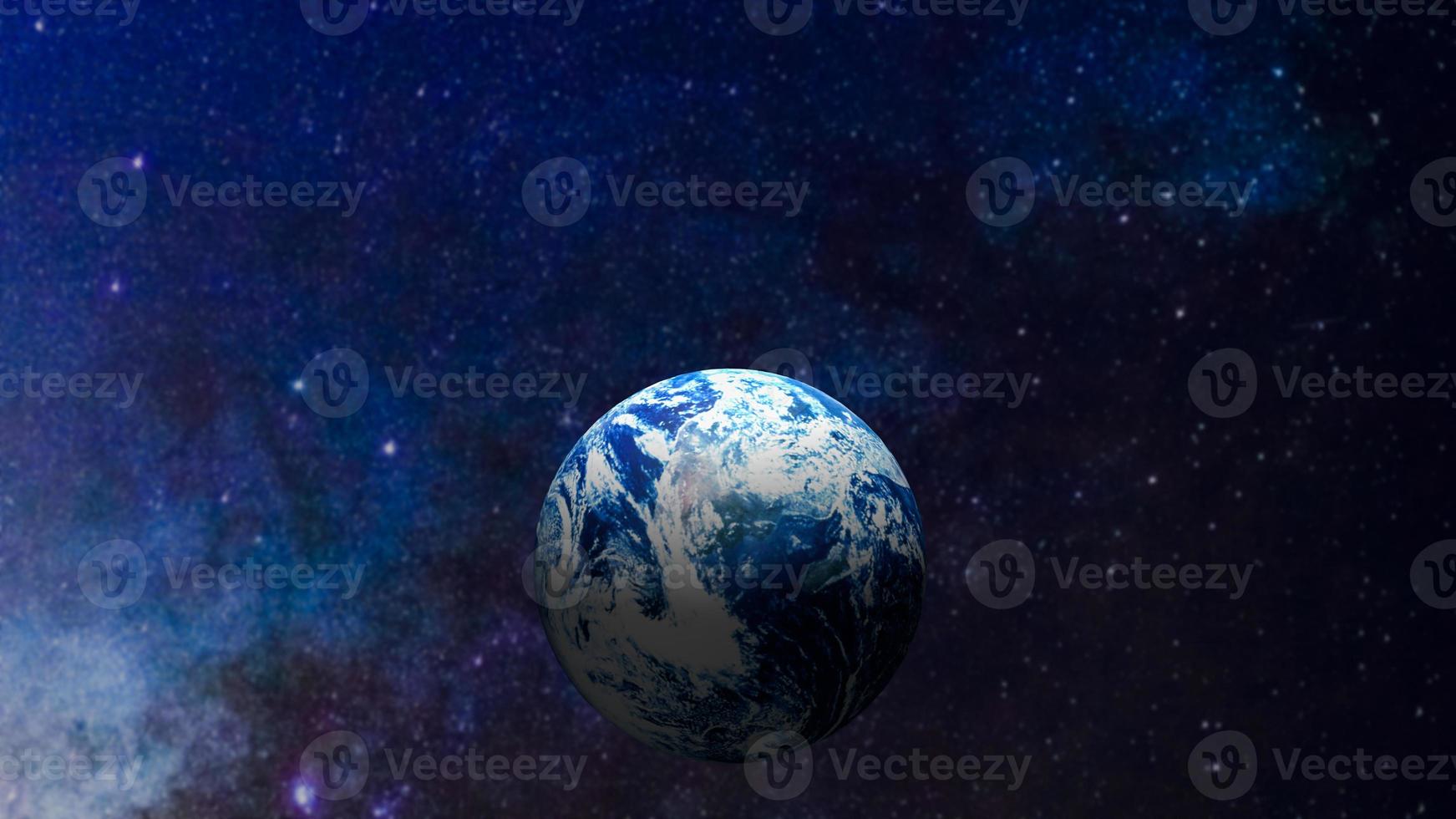 The earth in space for business or sci concept 3d rendering photo