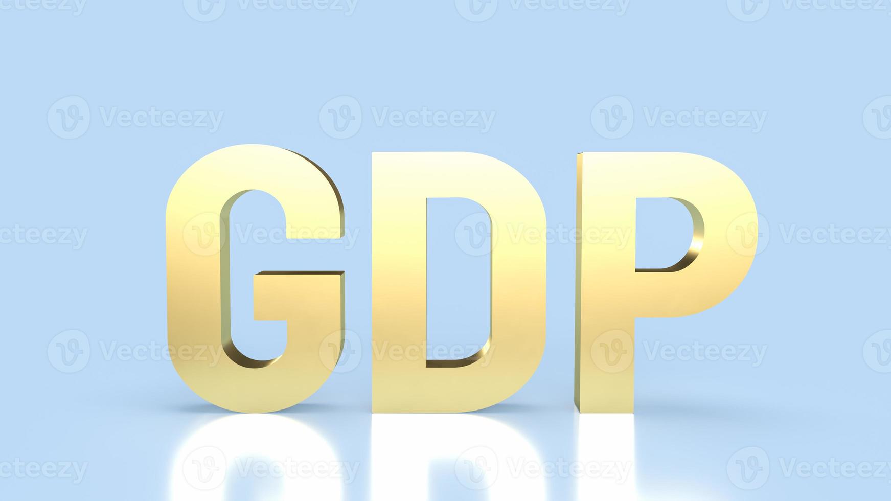 gold gdp for business concept 3d rendering photo