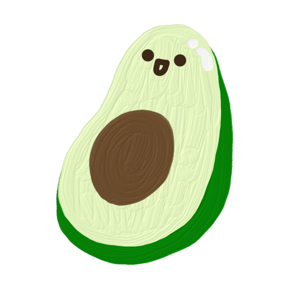 ilustración de aguacate png