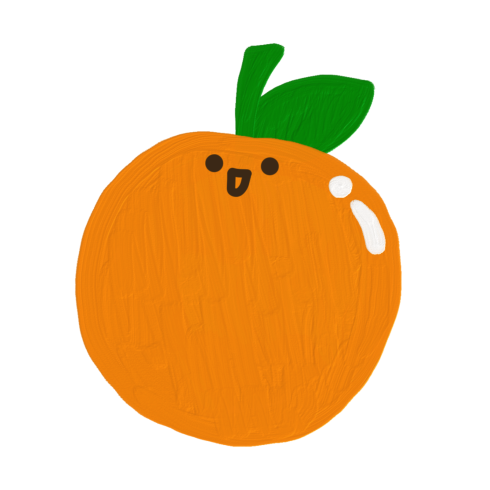 ilustração laranja png