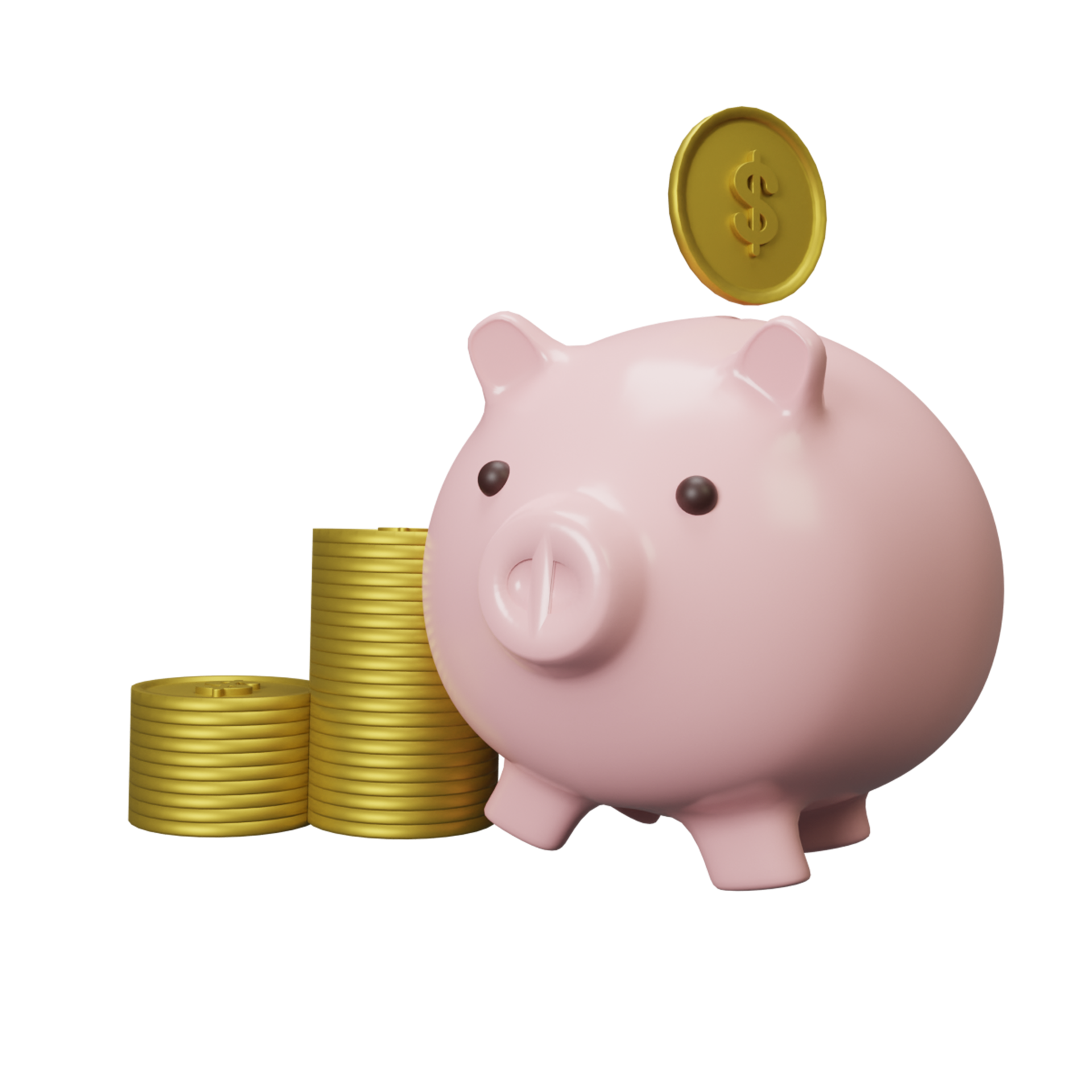 Gold Piggy Bank PNG Images & PSDs for Download