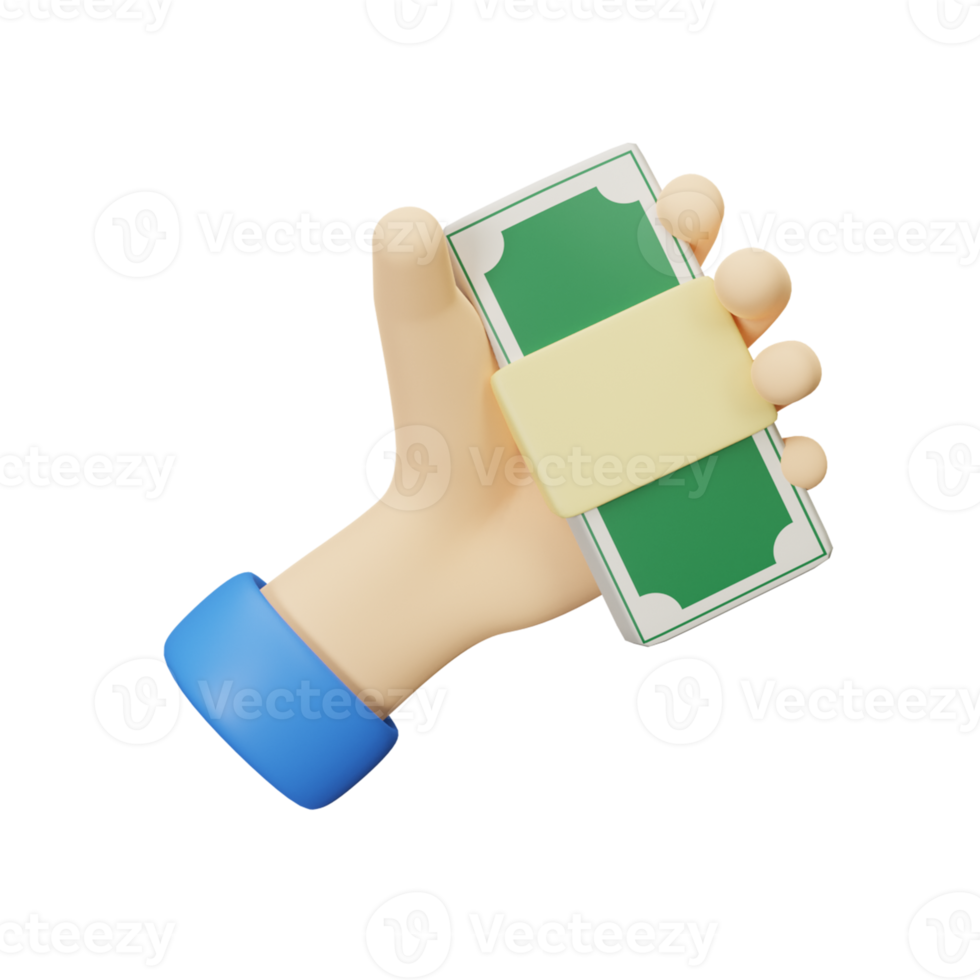 3D  Icon Holding Money png