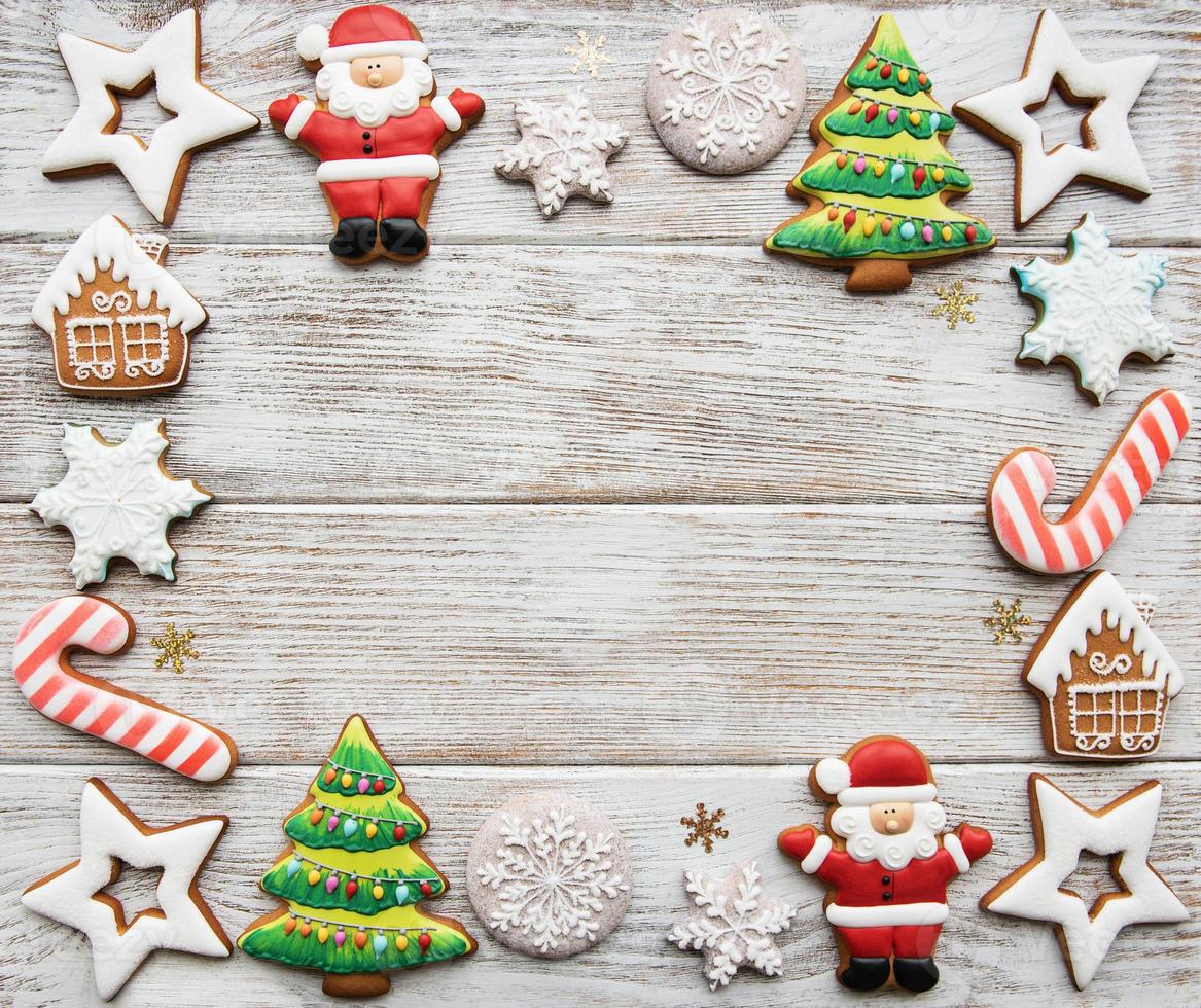 Christmas homemade gingerbread cookies photo