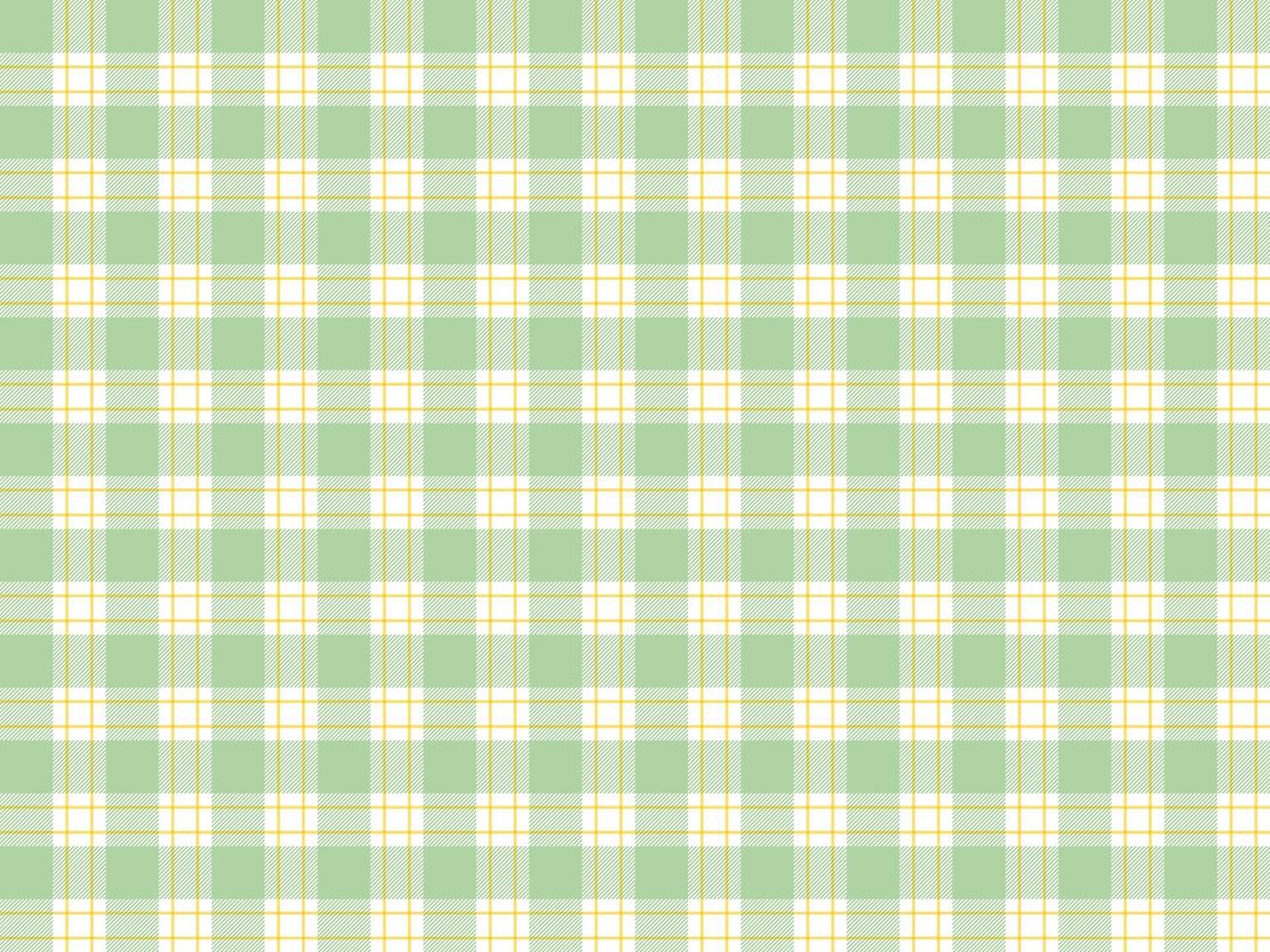 Tartan checked plaids light green and orange colors. Seamless fabric texture pastel colors. vector