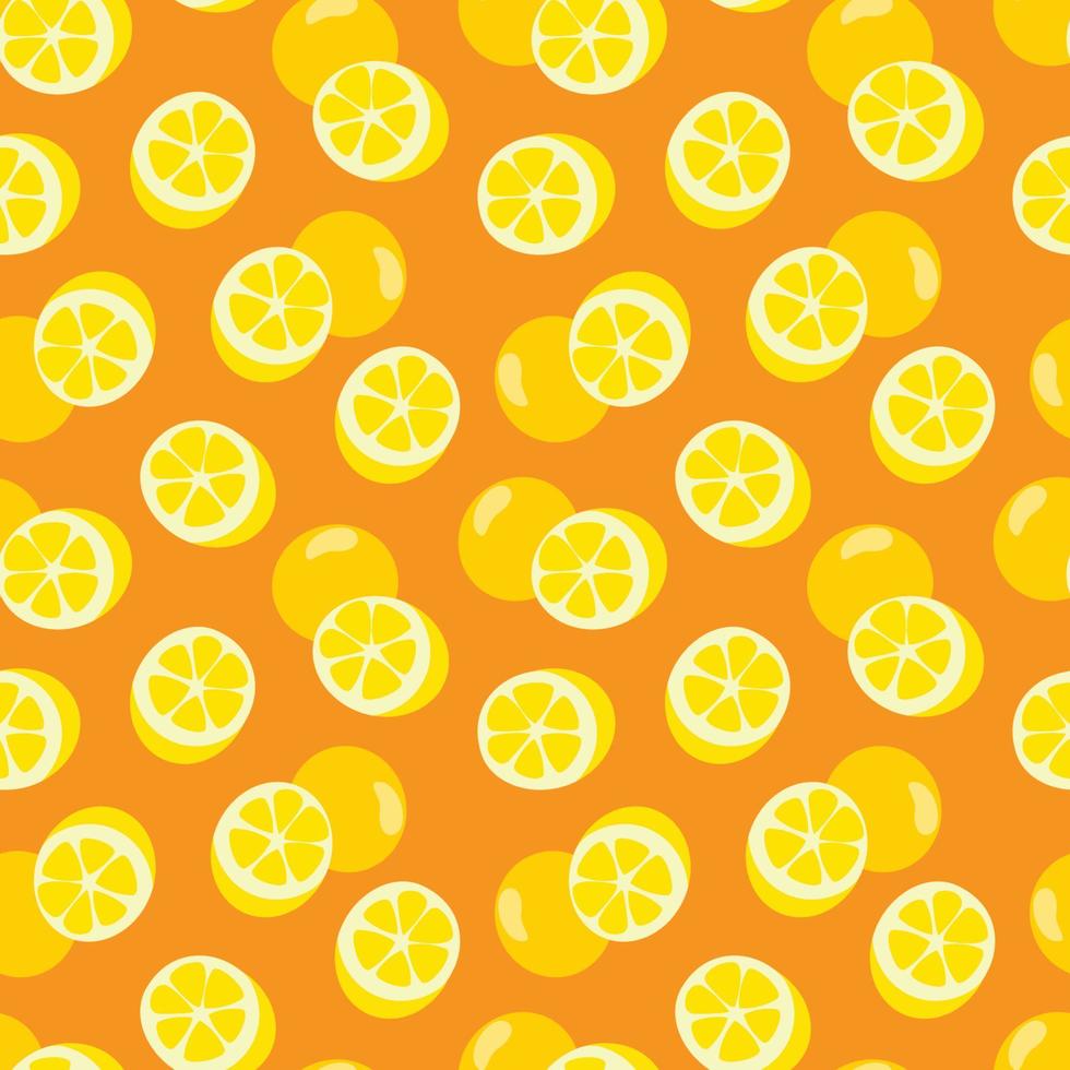 patrón de limón sin costuras con frutas tropicales diseño de textura de patrón sin costuras. vector