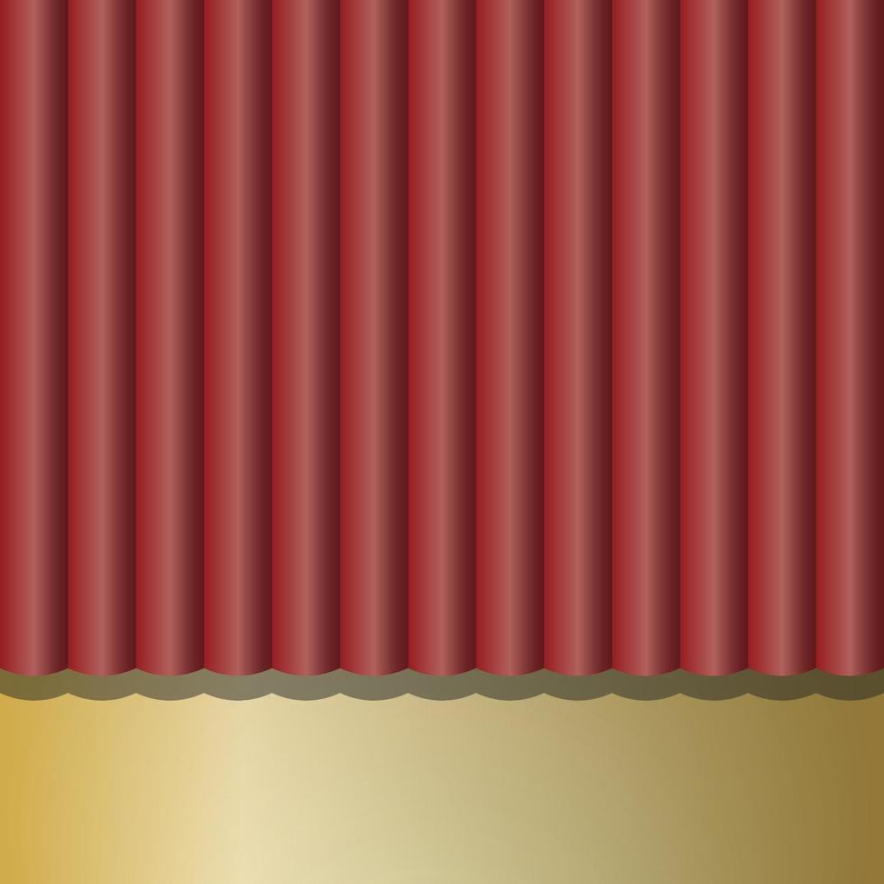 Golden Red theatre scene Background. Entertainment Hollywood Bollywood Template Design vector