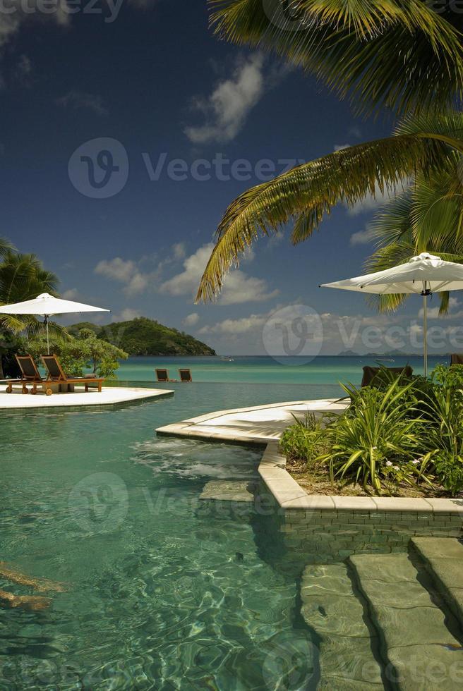 Tropical luxury resort photo