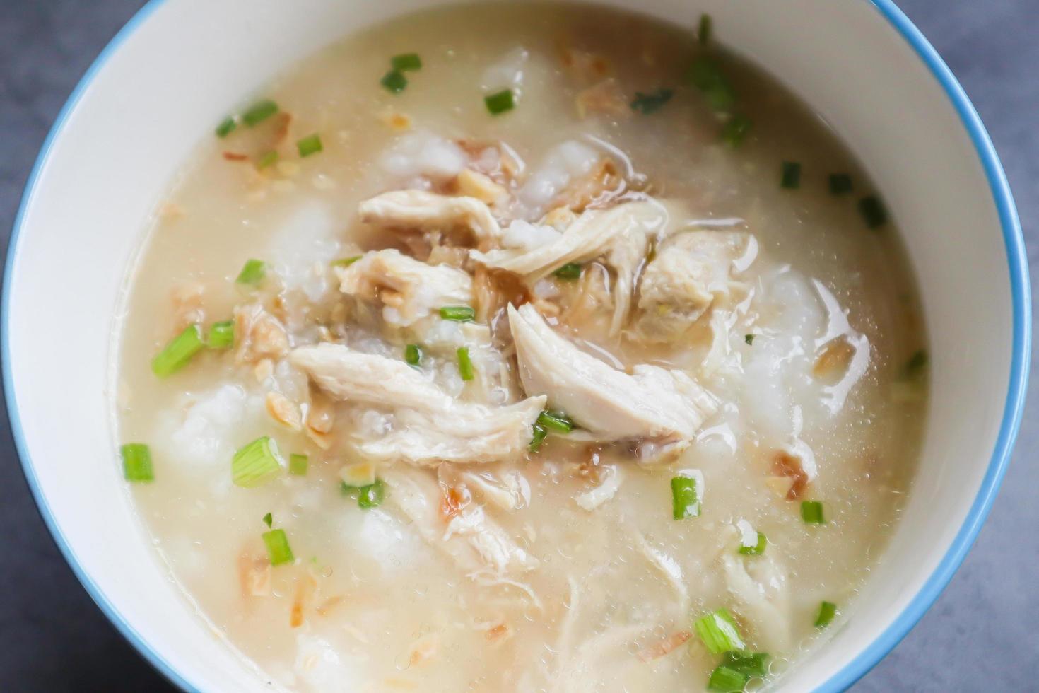 Chicken Porridge in a bowl photo